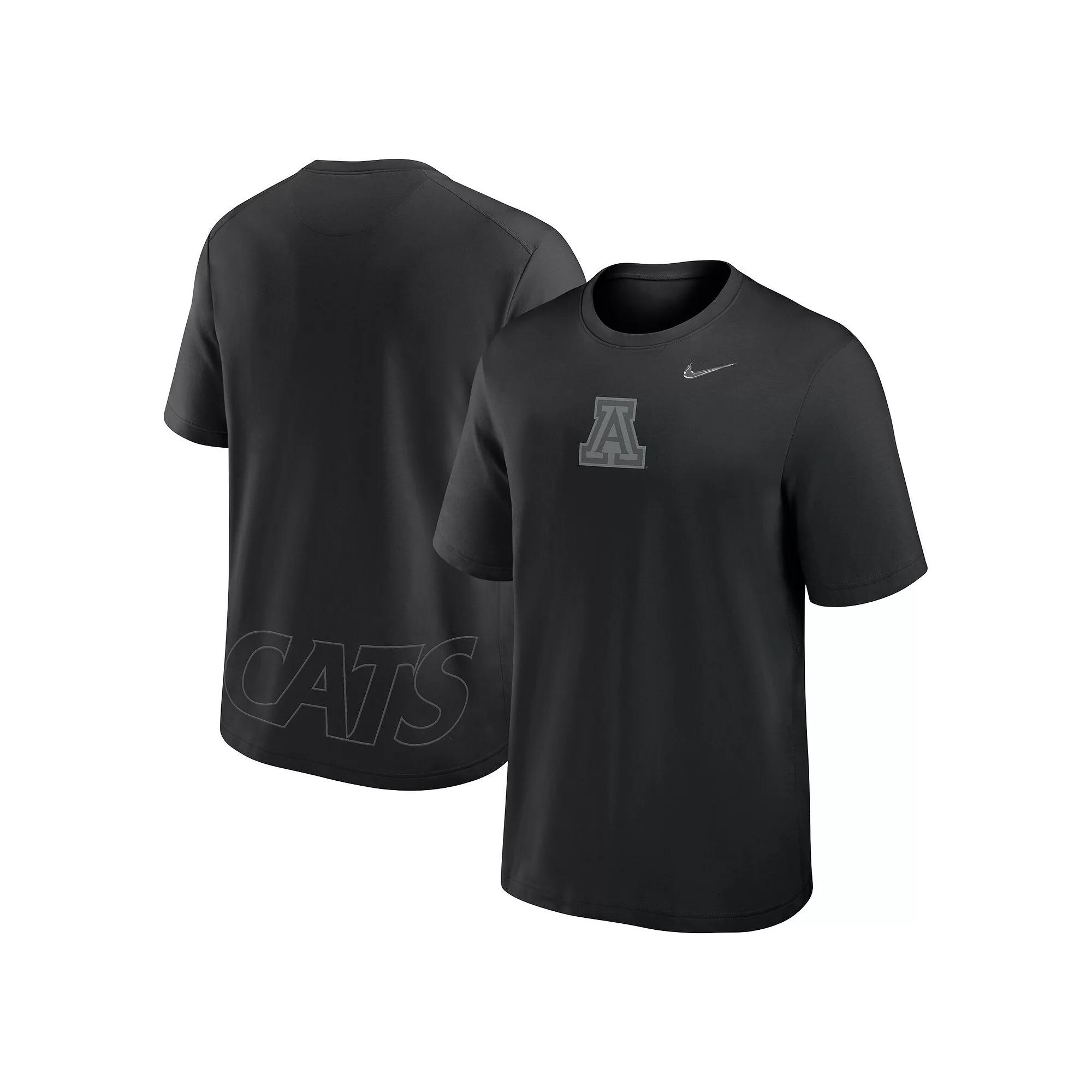 Men's Nike Black Oklahoma Sooners Primary Statement Two-Hit Performance T-Shirt, Size: Medium Product Image