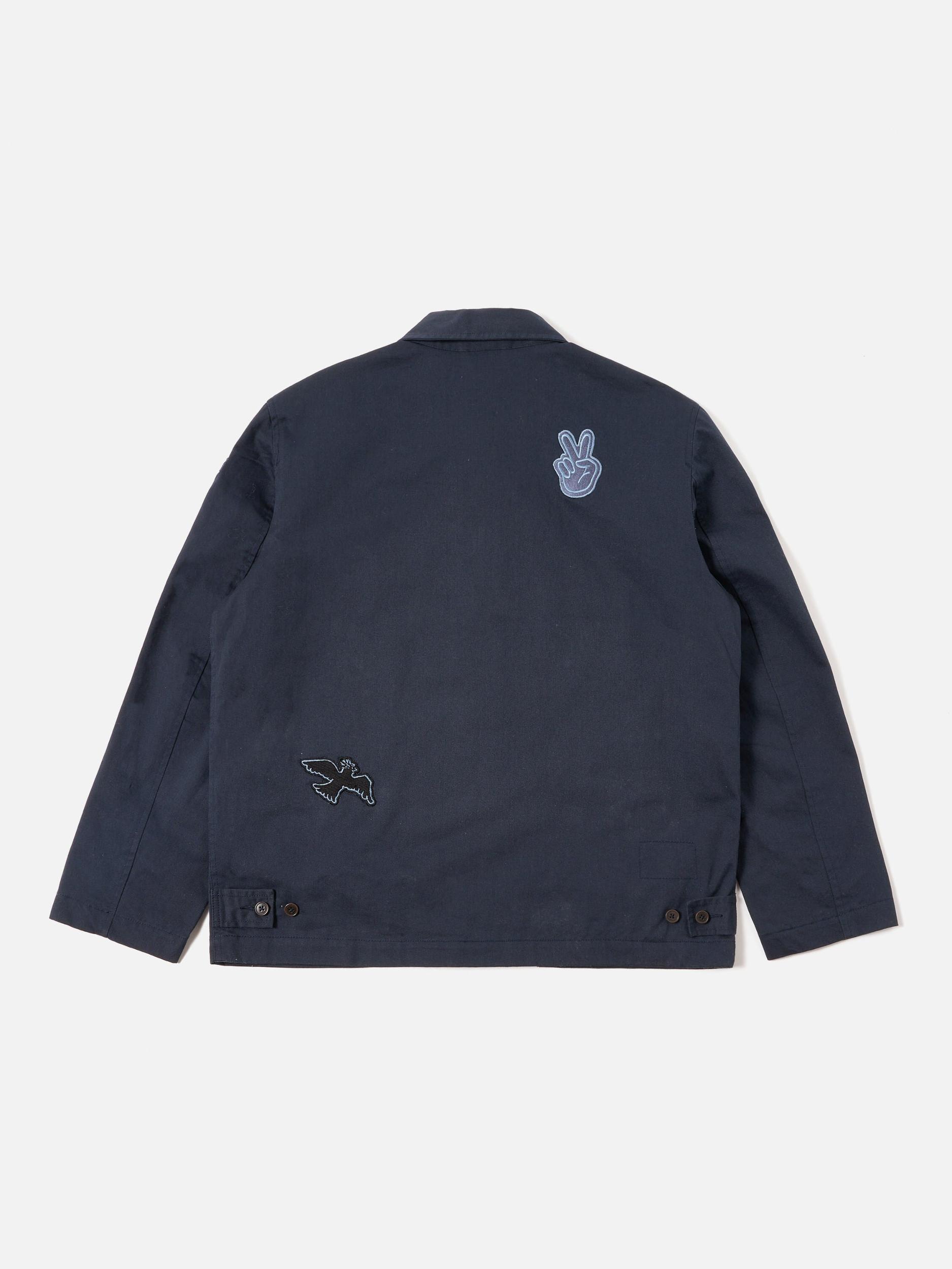 Navy Twill/Badges Drizzler Jacket Product Image