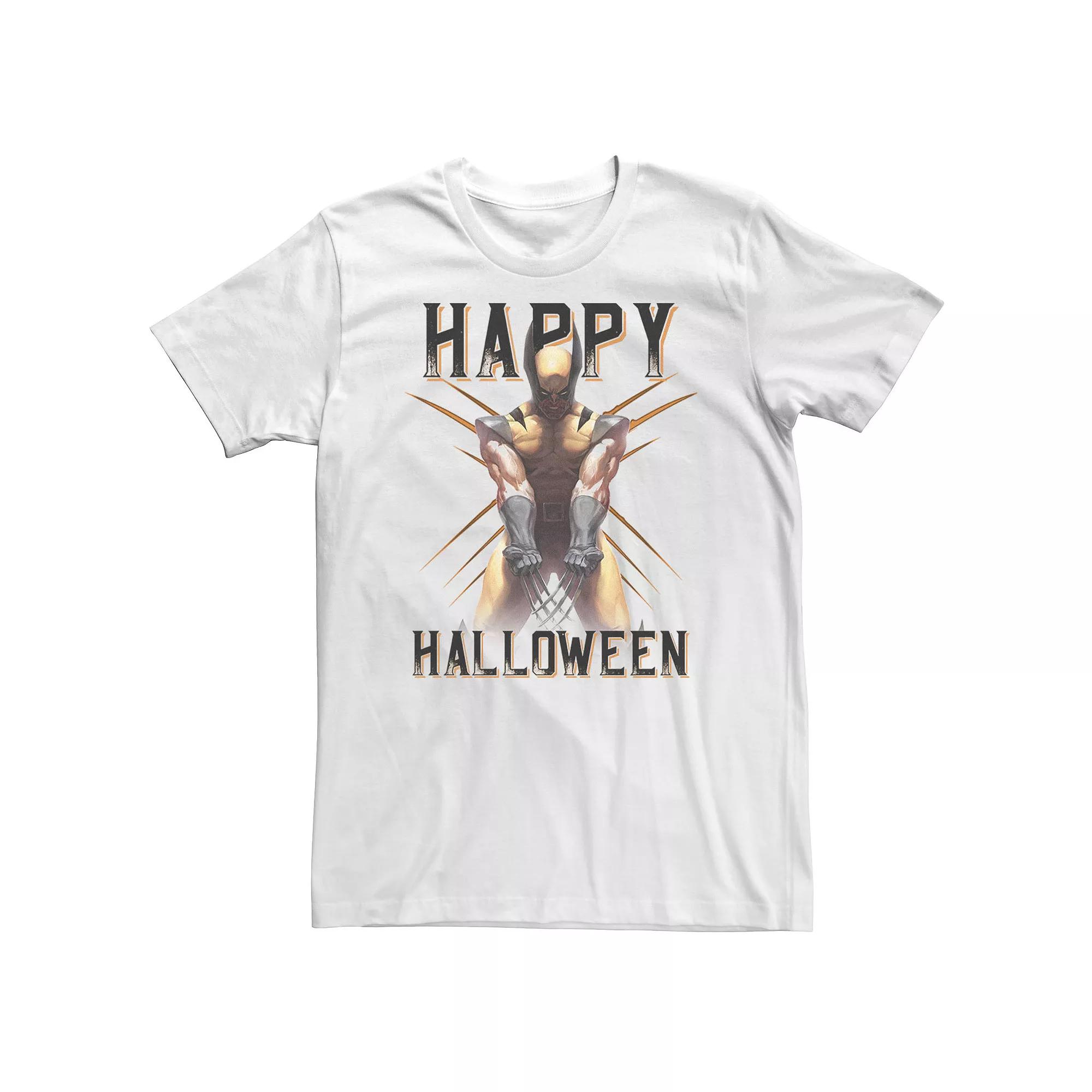 Big & Tall Marvel Comic Wolverine Happy Halloween Tee, Men's, Size: 5XL, White Product Image