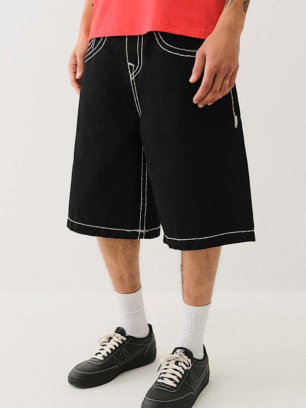 Men's Street Loose Fit Denim Shorts Product Image