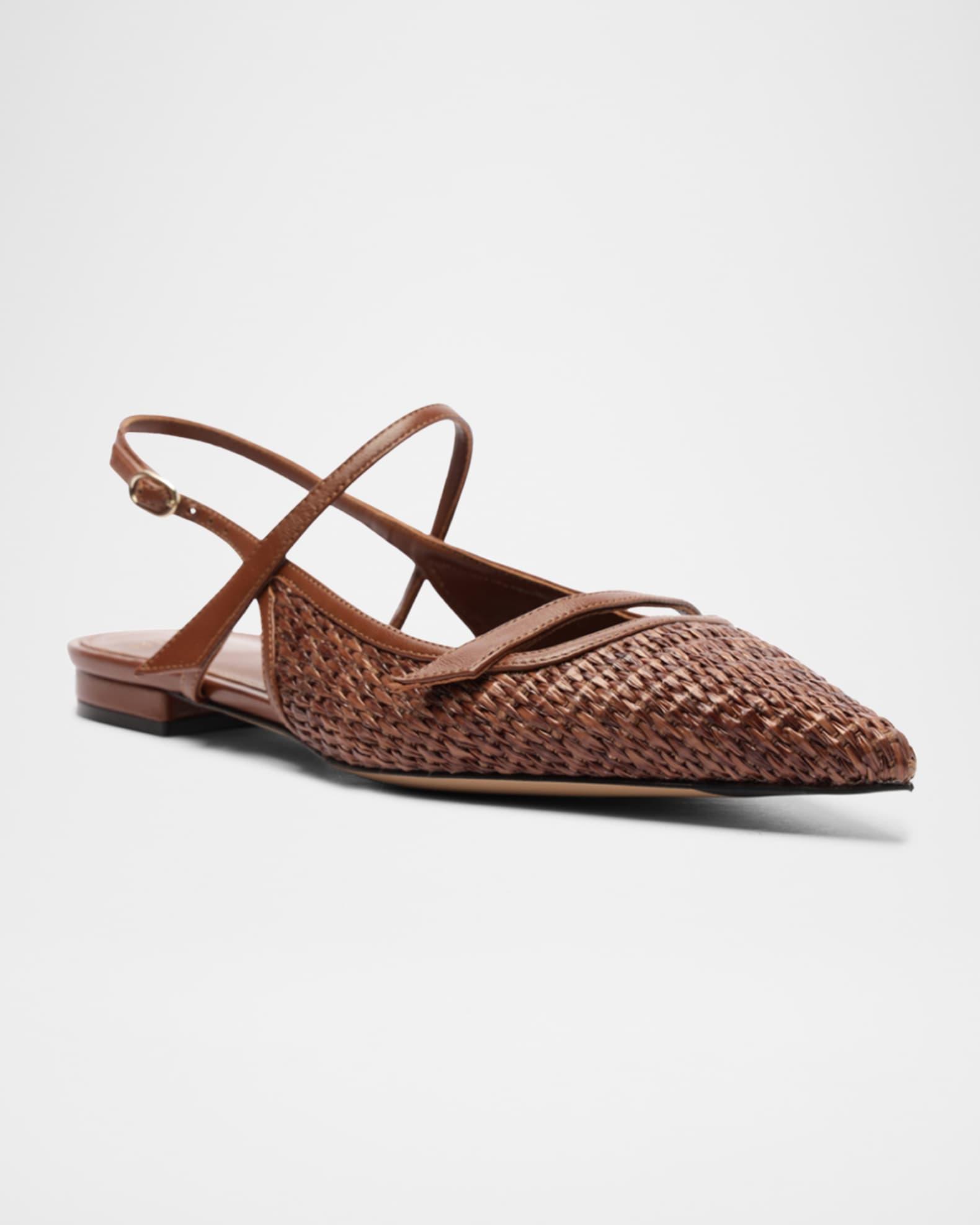 Tita Raffia Slingback Flats Product Image