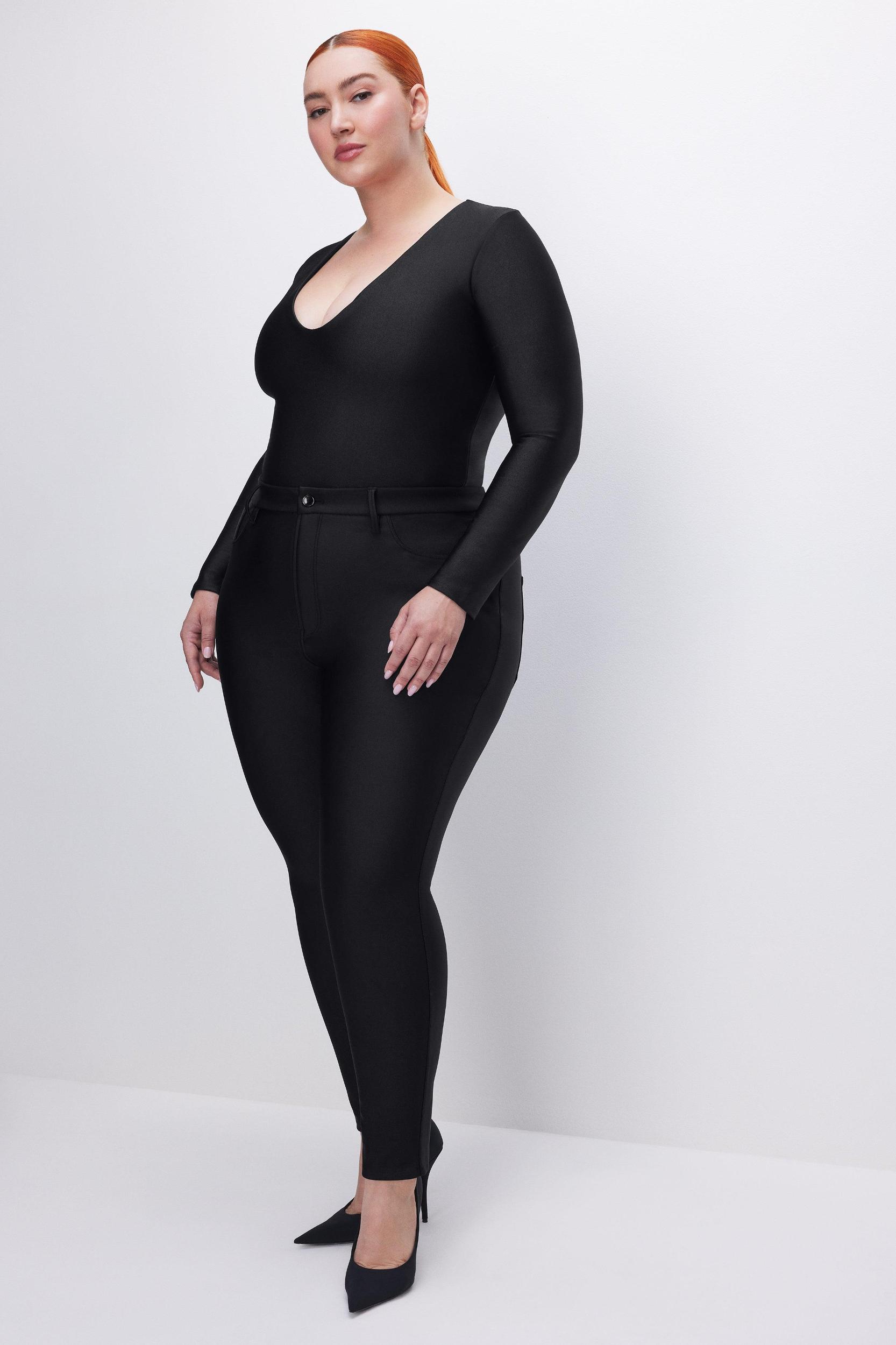 COMPRESSION SHINE GOOD WAIST LEGGINGS | BLACK001 Product Image