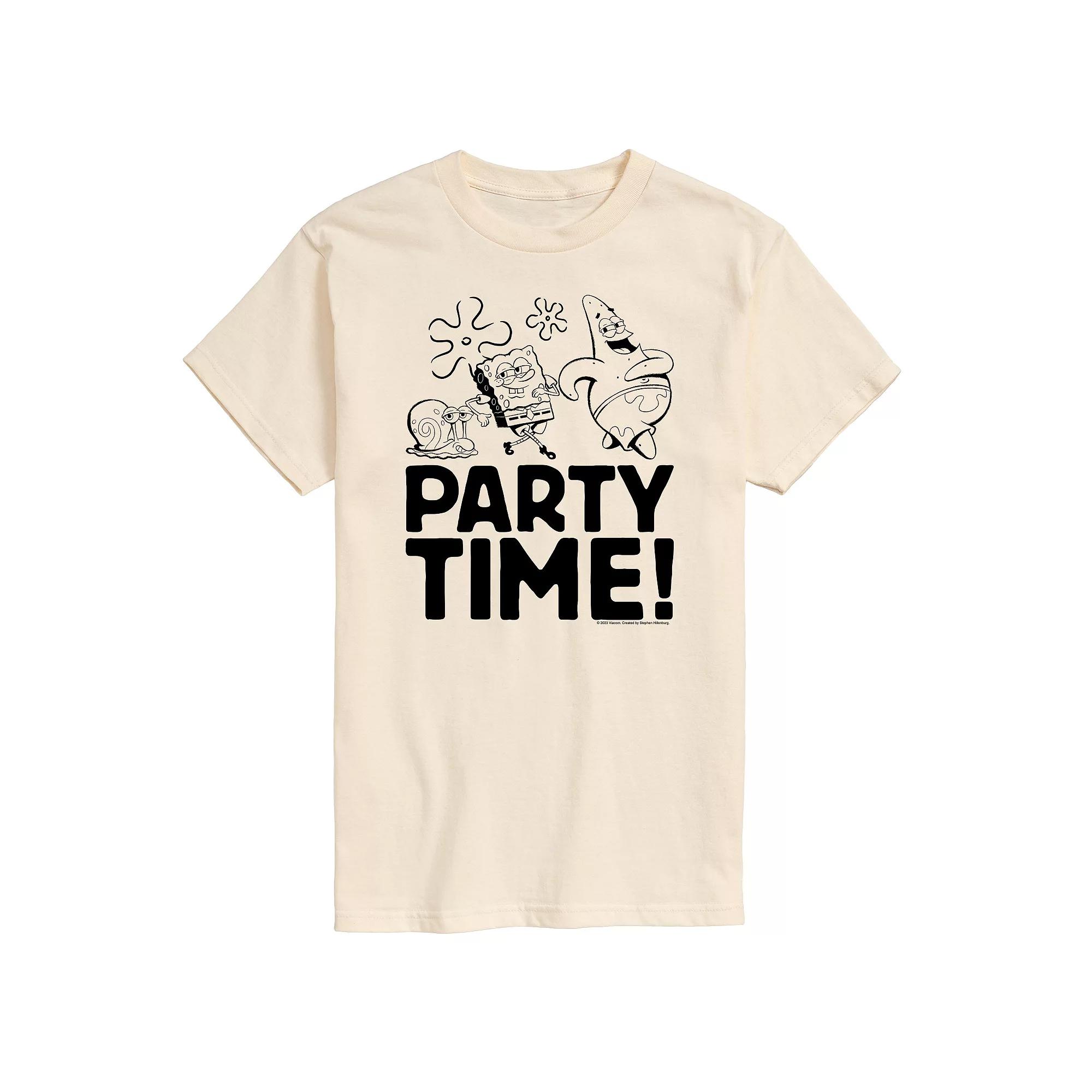 Men's Nickelodeon SpongeBob SquarePants Party Time Graphic Tee,  Product Image