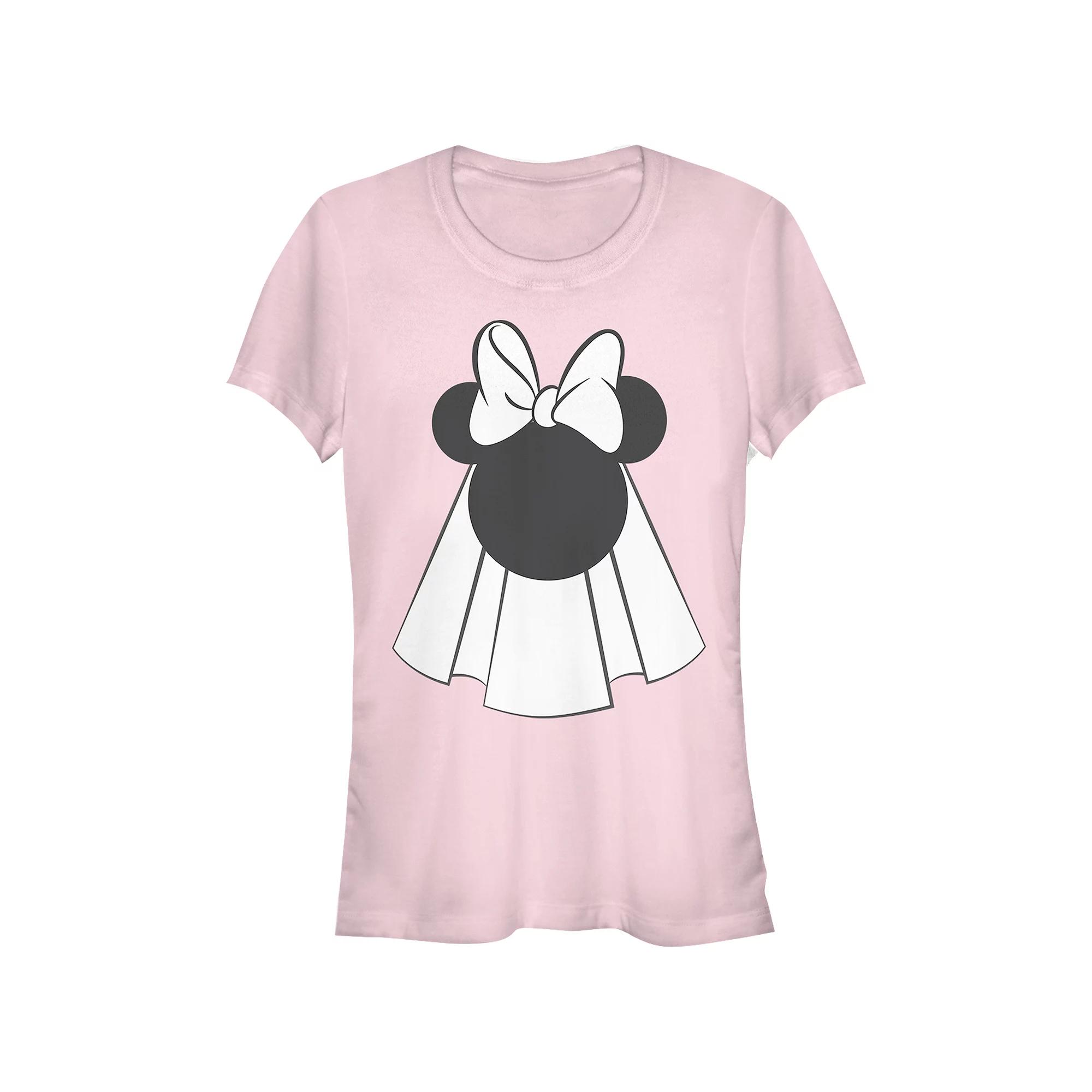 Disney's Minnie Mouse Bride Veil Juniors' Graphic Tee, Women's,  Product Image