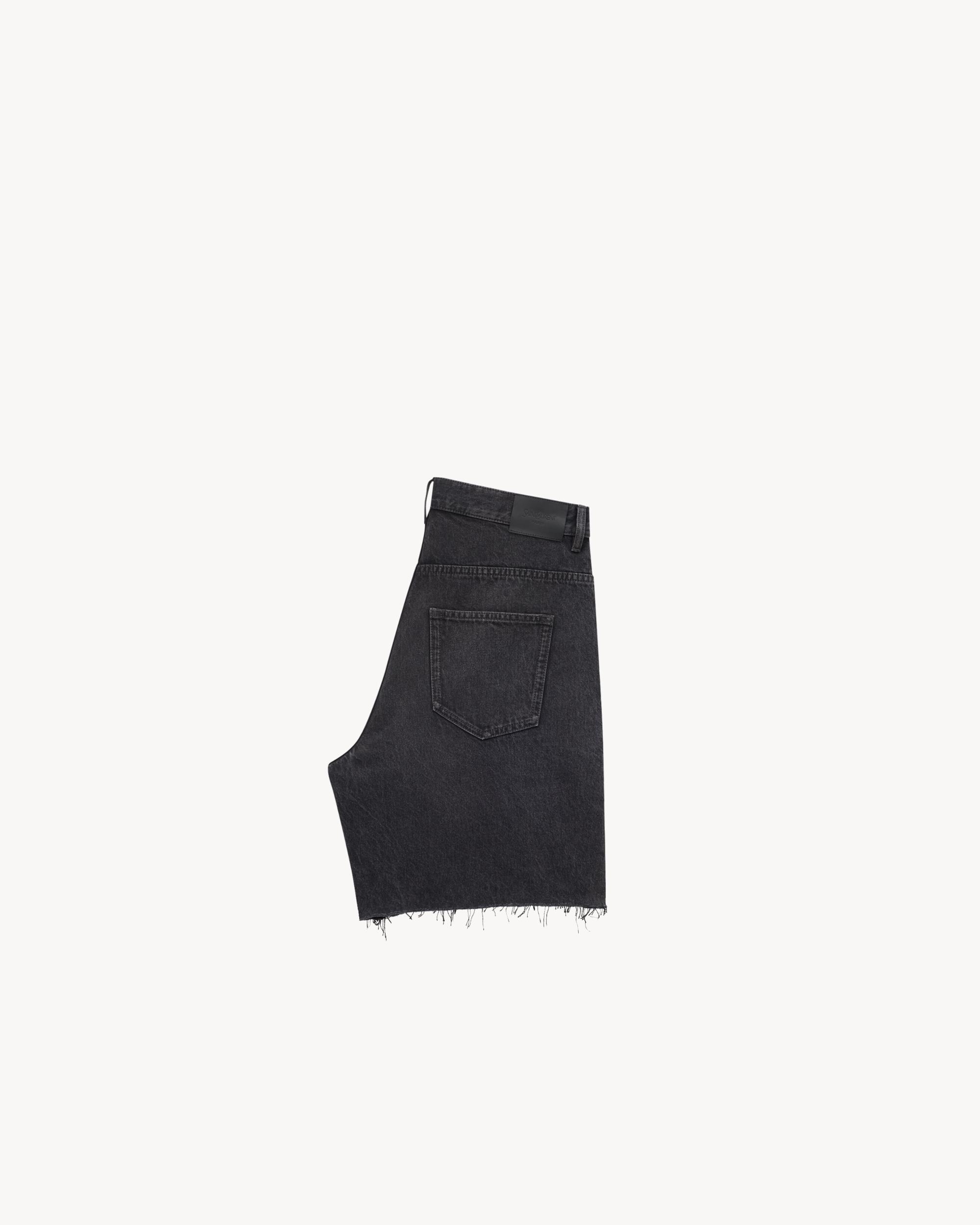 bermuda shorts in black vendôme denim Product Image