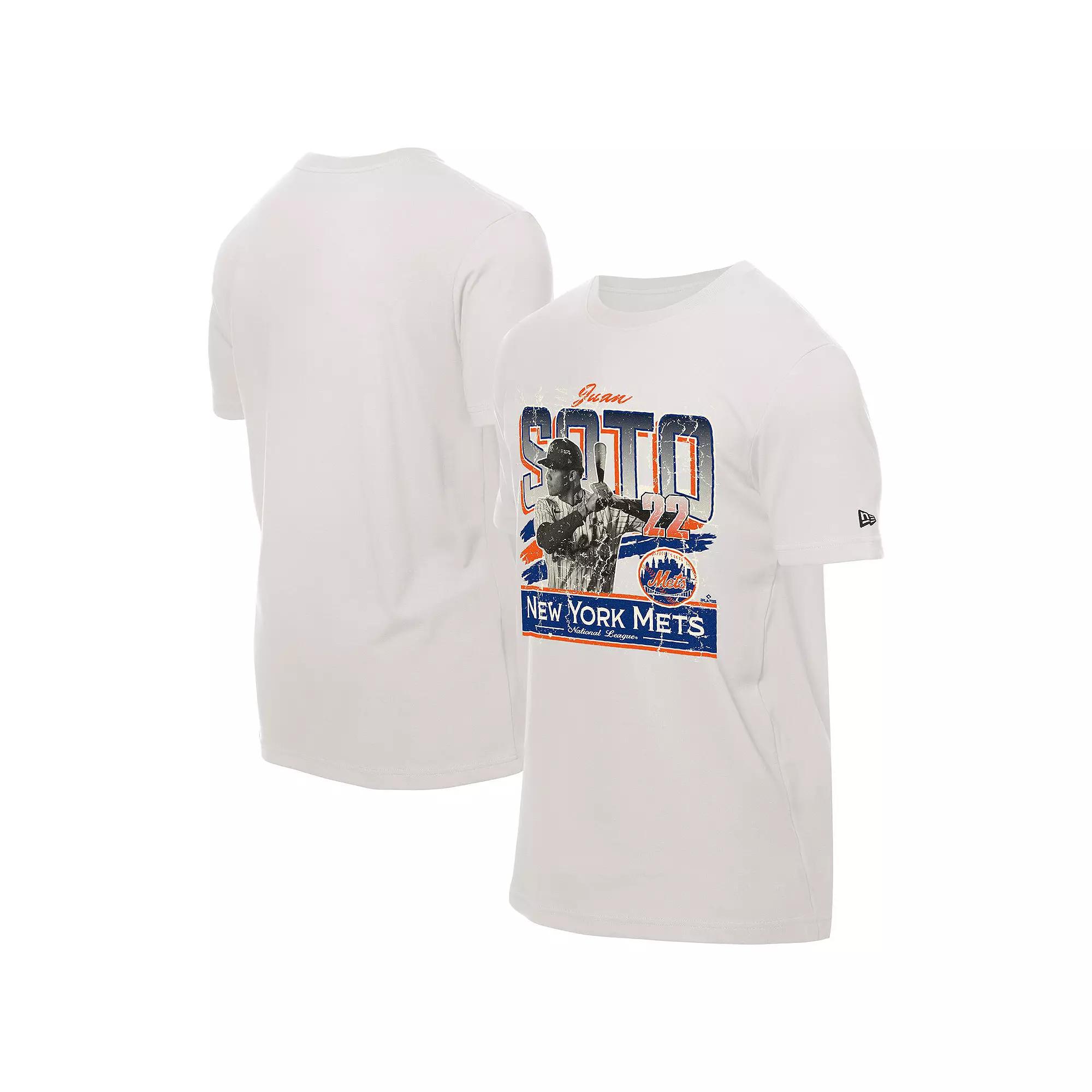 Men's New Era Juan Soto Cream New York Mets Batter Up T-Shirt,  Product Image