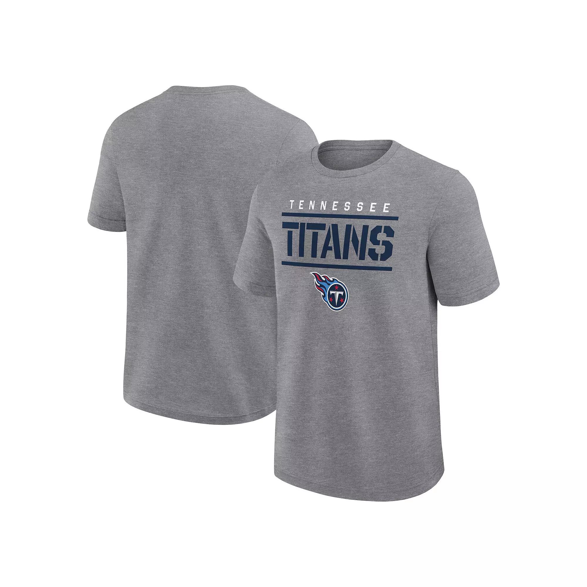 Men's Fanatics Heather Gray Tennessee Titans Big & Tall Top Notch T-Shirt,  Product Image