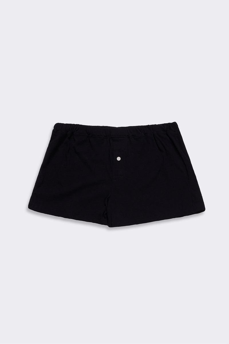 Women's Organic Cotton Boxers in Black Product Image