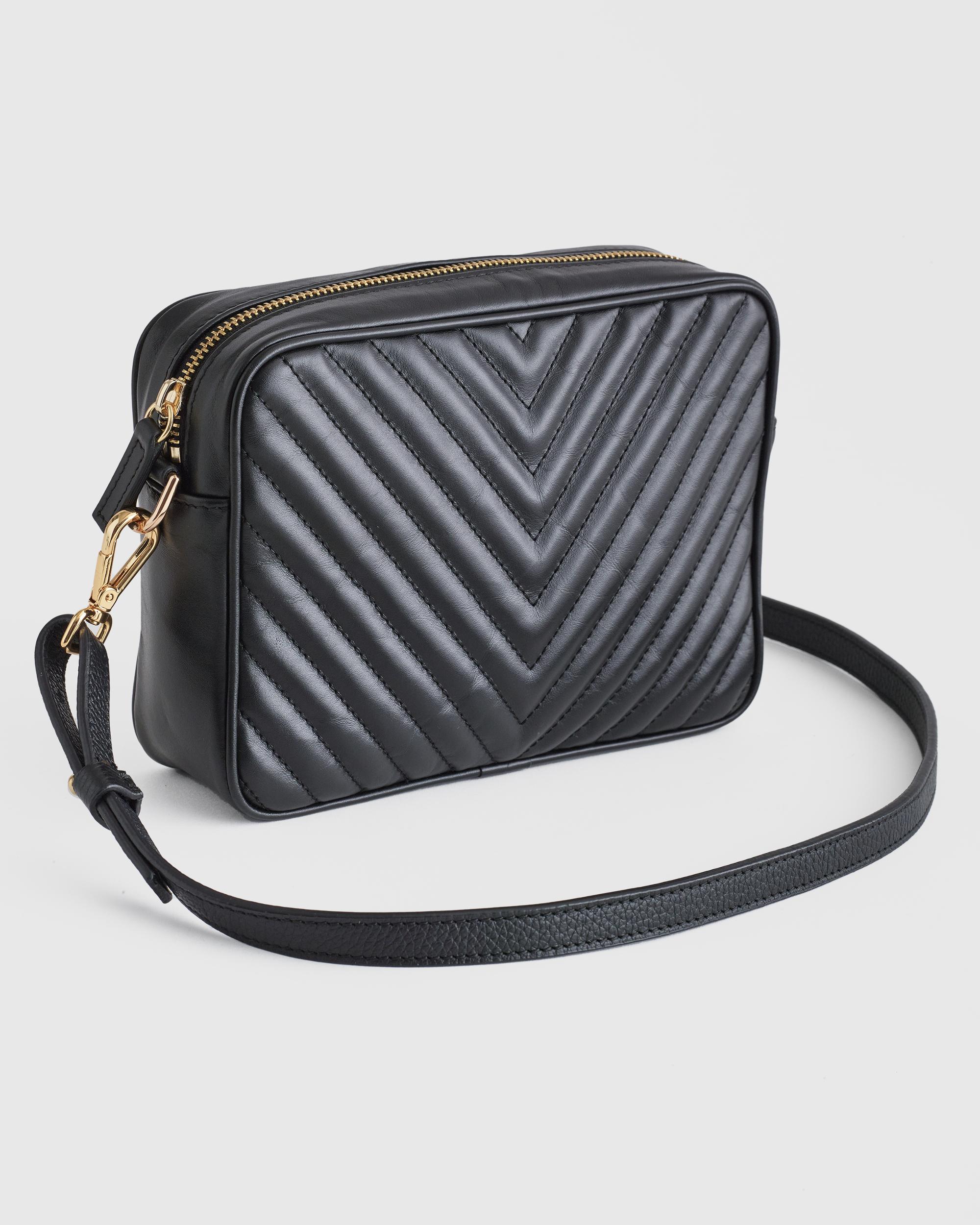 Quince | Women's Italian Leather Quilted Crossbody Bag Product Image