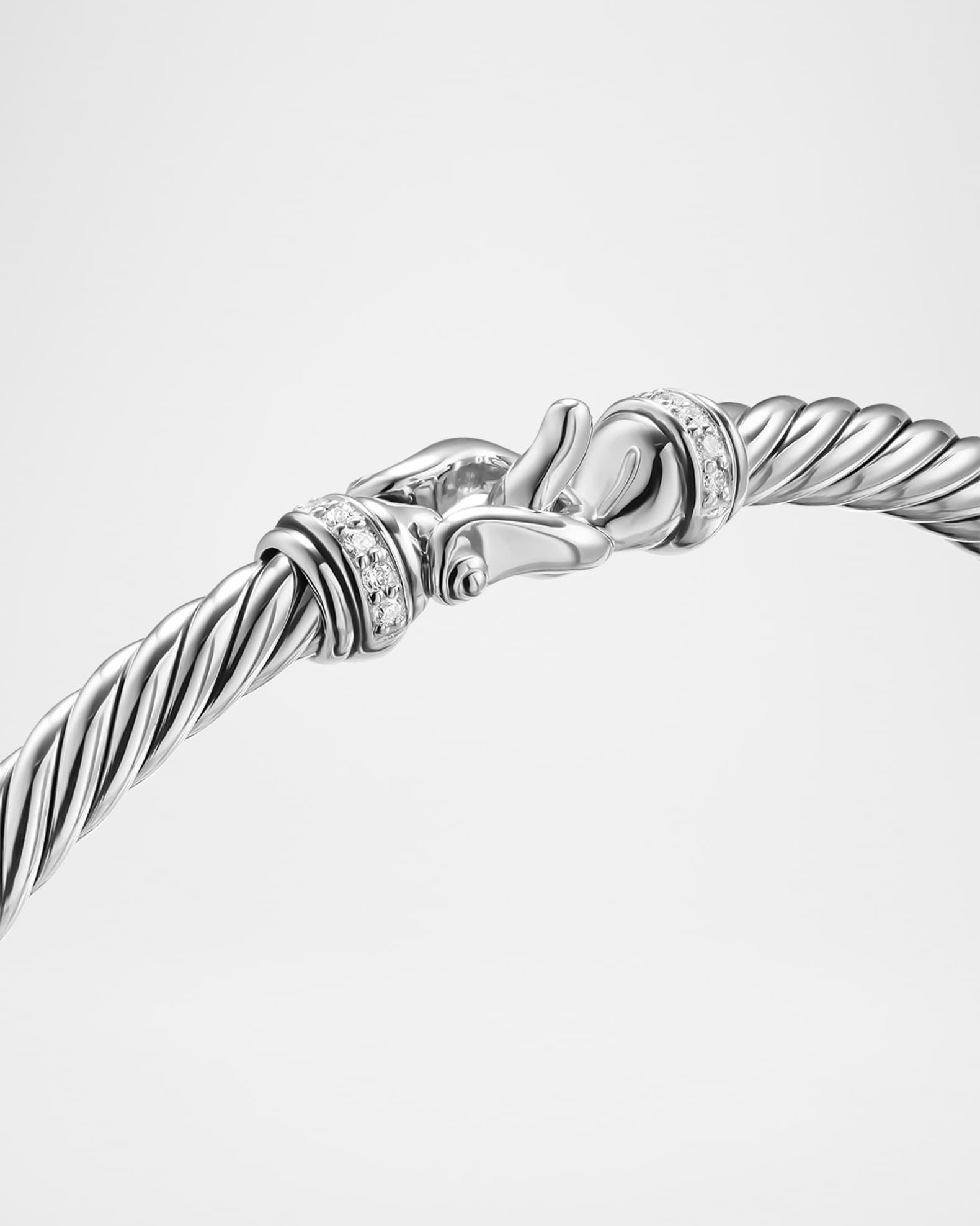 DY Mercer Triple Ring Earrings with Diamonds in 18K Gold, 35mm Product Image