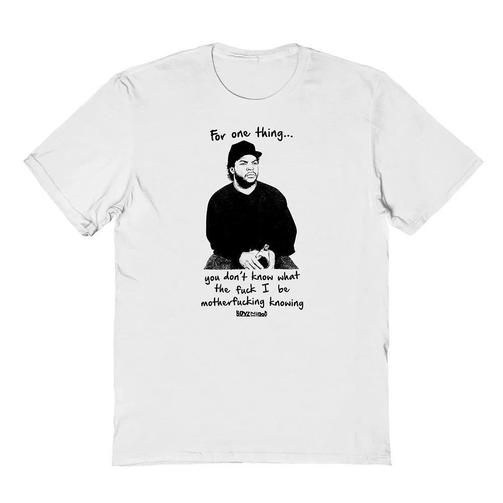 Men's Boyz N The Hood For One Thing Graphic Tee, Size: Medium, White Product Image