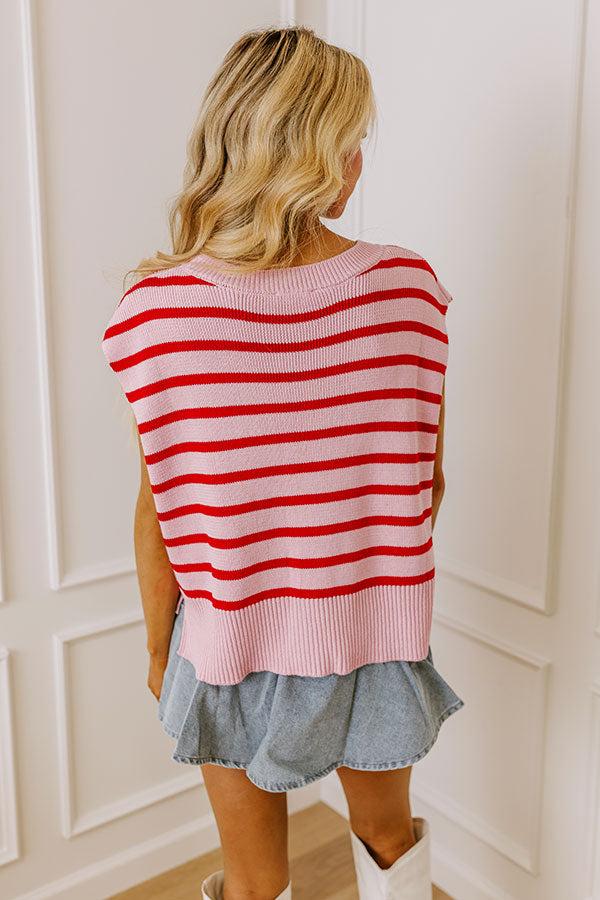 Sweet Embrace Stripe Knit Top Product Image