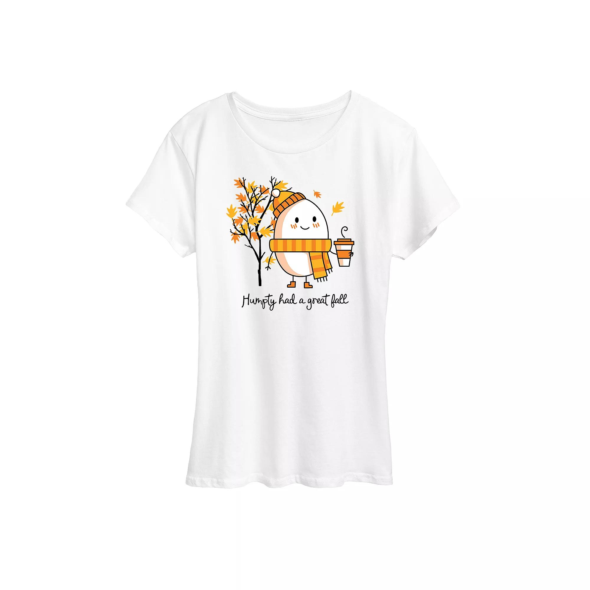 Women's Humpty Had A Great Fall Graphic Tee, Girl's,  Product Image