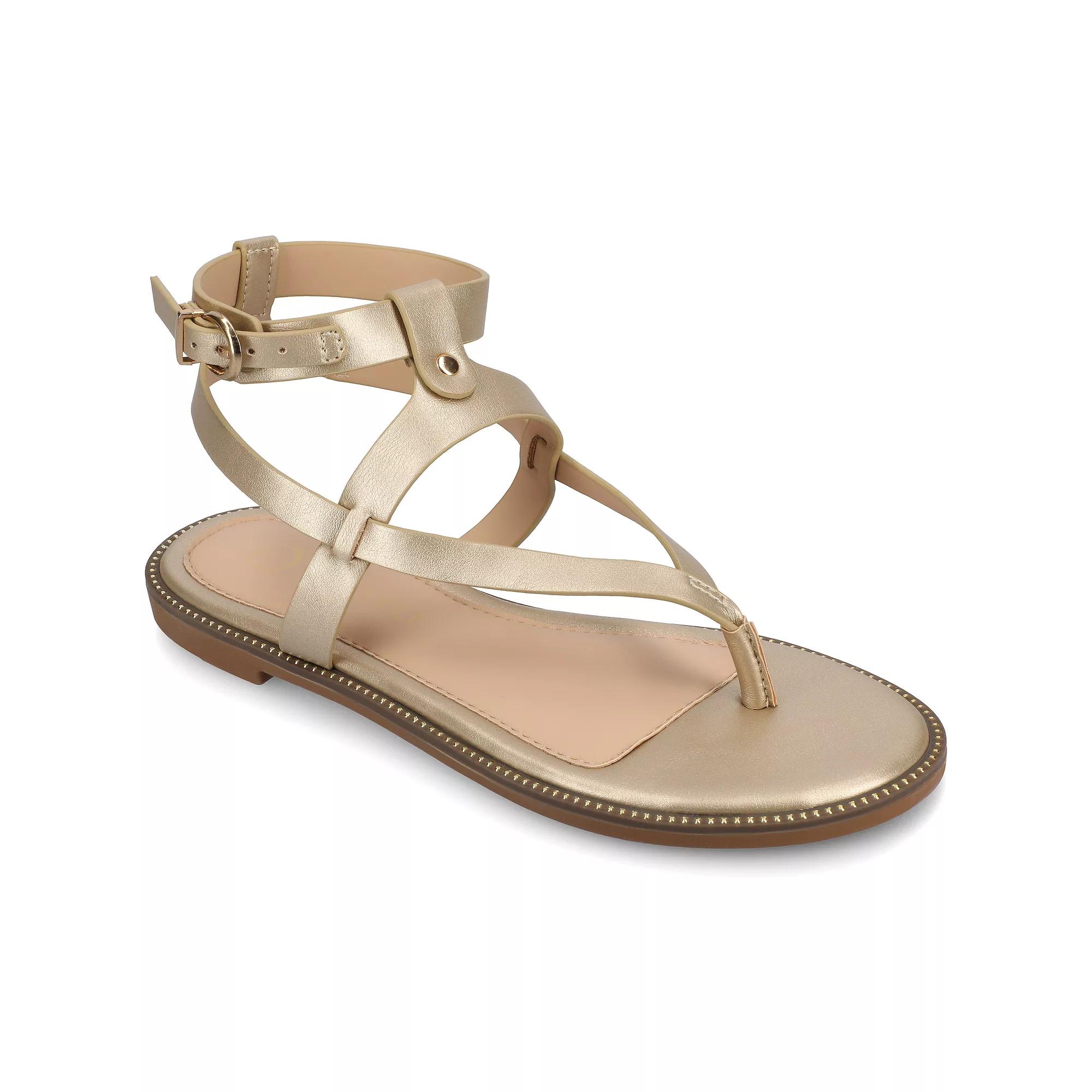 Journee Tangie Womens Sandals Beige Product Image