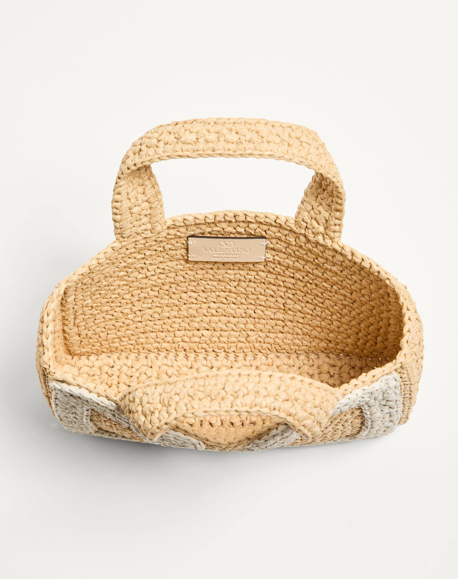 Valentino Garavani Viva Superstar Small Shopping Bag In Raffia Product Image