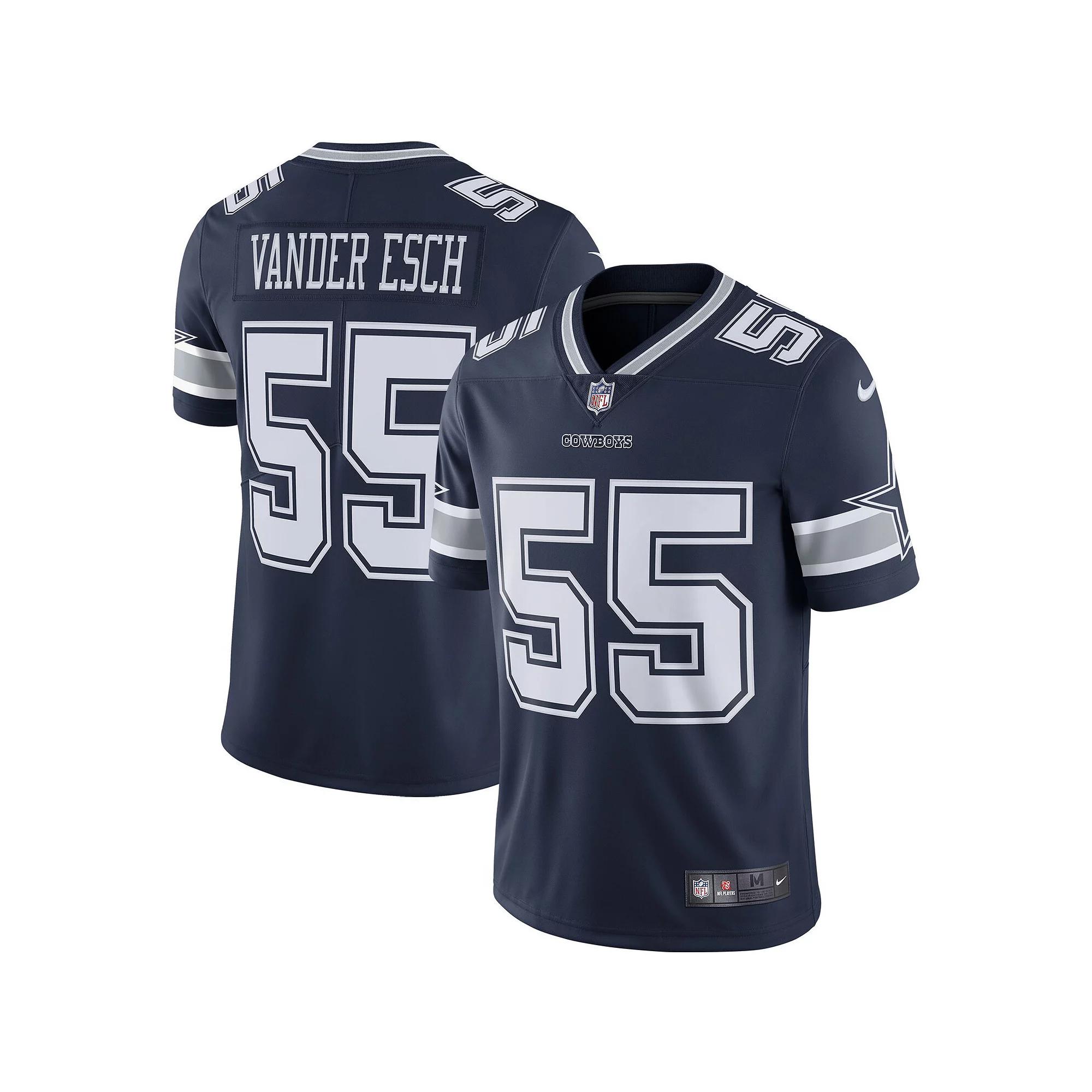 Men's Nike Leighton Vander Esch Navy Dallas Cowboys Vapor Limited Player Jersey, Size: XL, Blue Product Image
