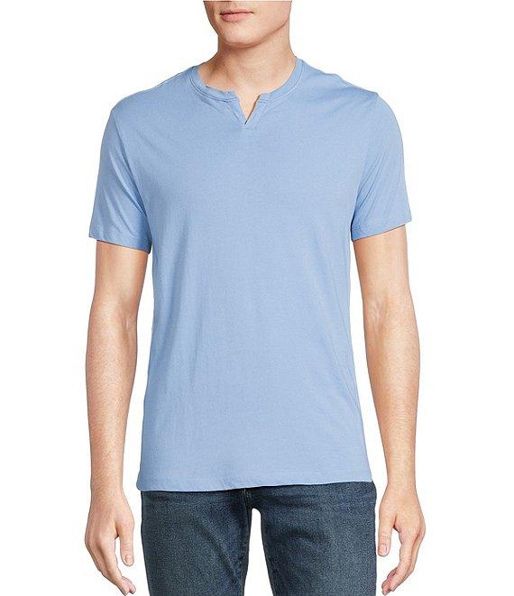 Cremieux Premium Denim Side Stripe Detail Short Sleeve T-Shirt Product Image