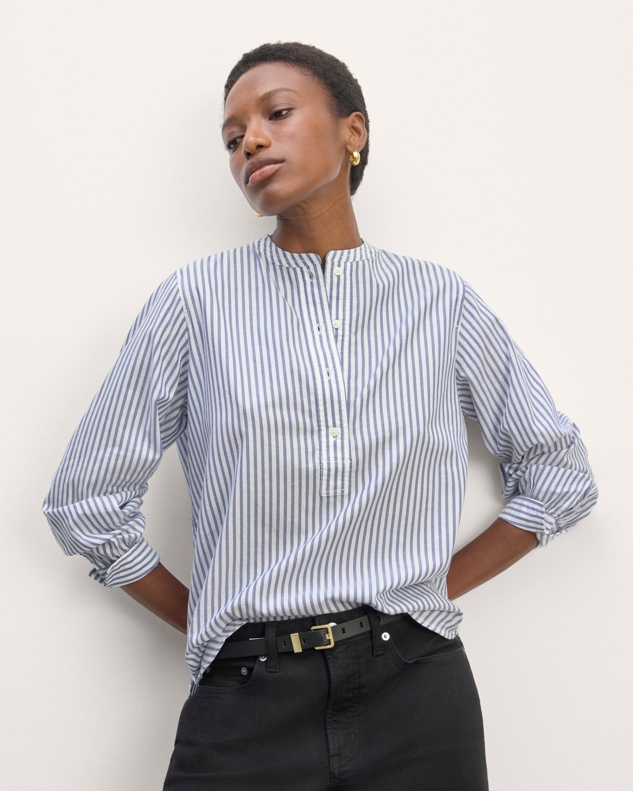 The Henley Shirt in Silky Cotton Product Image