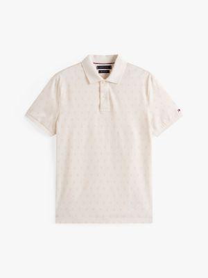 Regular Fit Allover Flag Interlock Polo Product Image