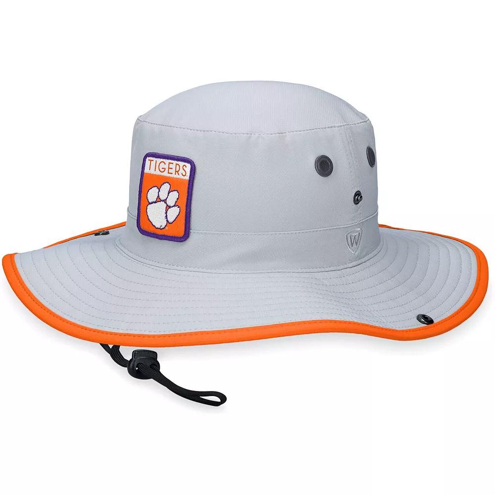 Men's Top of the World Gray Clemson Tigers Steady Bucket Hat, Grey Product Image