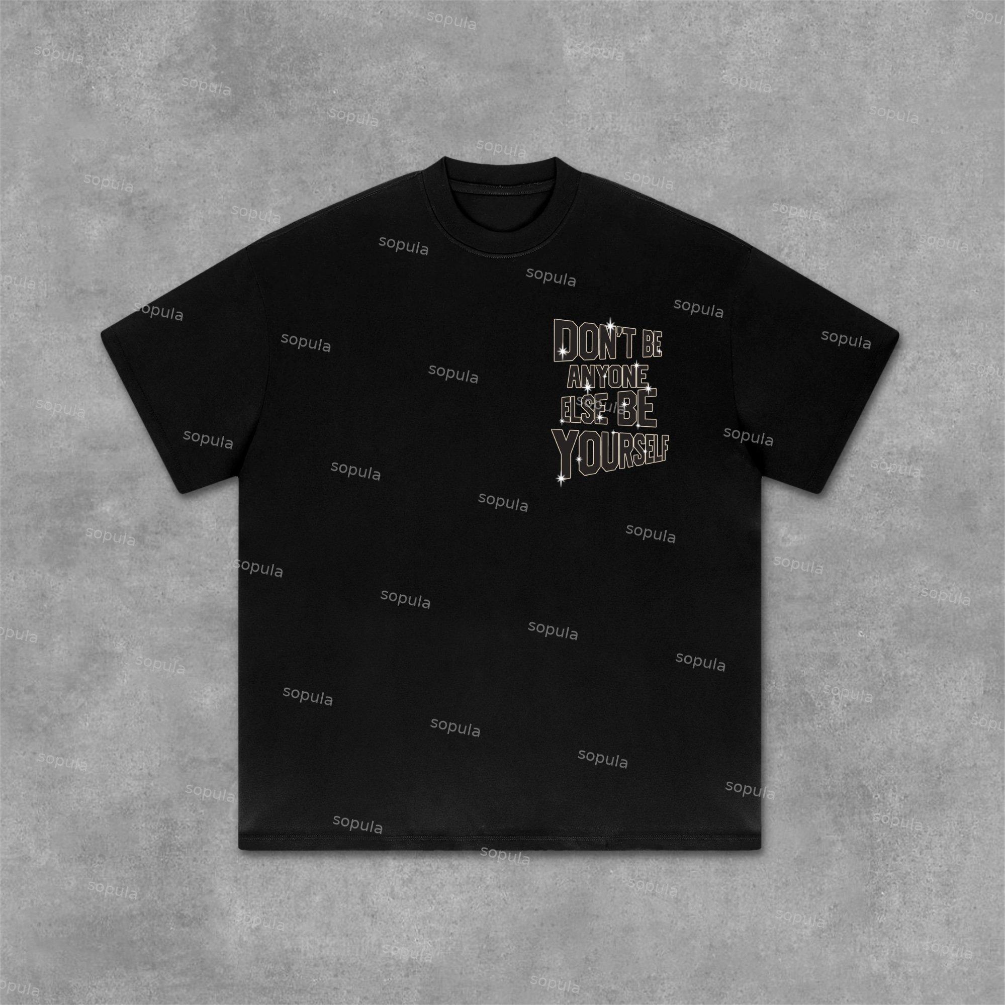 Legendary Star You Just Need To Be Yourself Graphics 100% Cotton T-Shirt Product Image