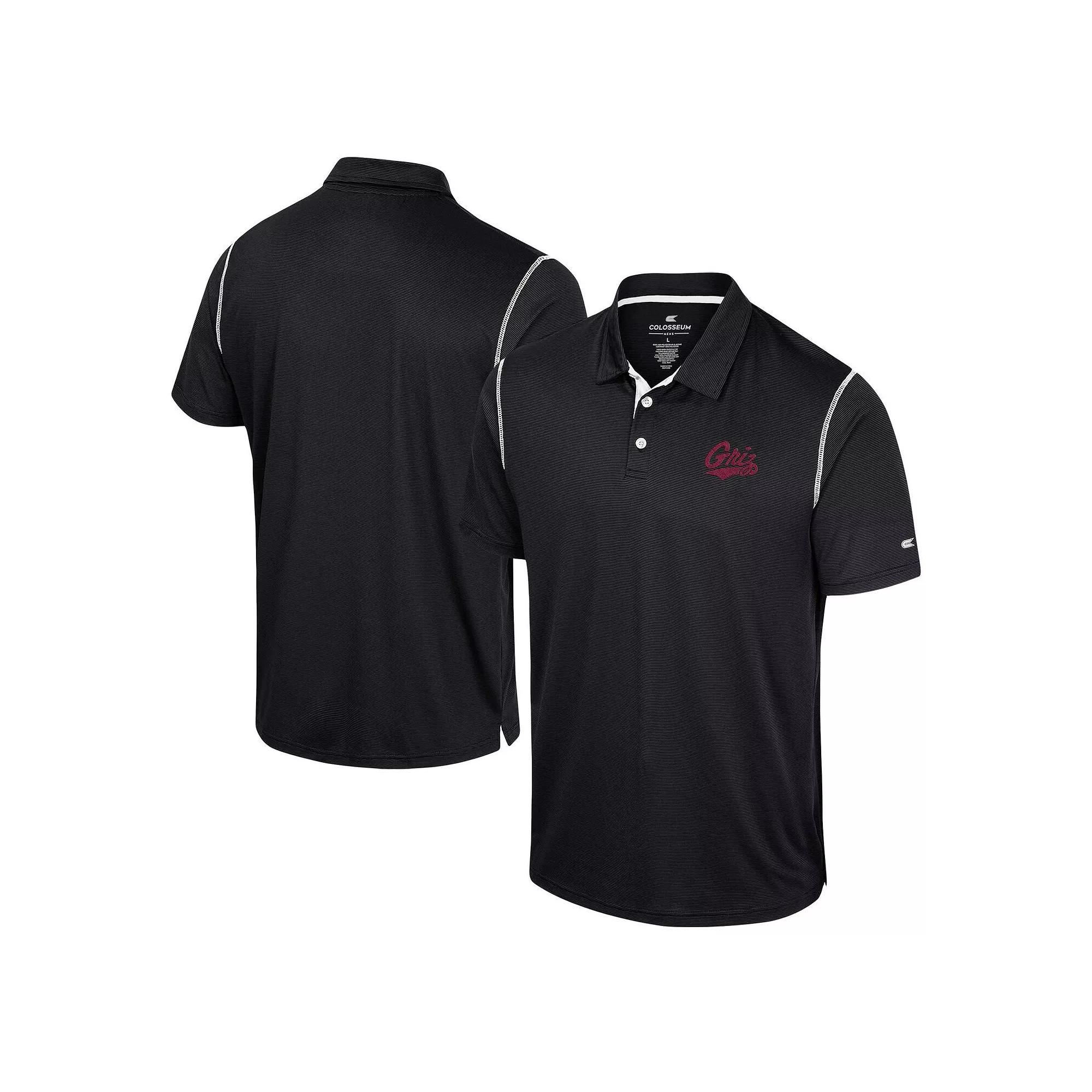 Men's Colosseum Black Montana Grizzlies Cameron Polo,  Product Image
