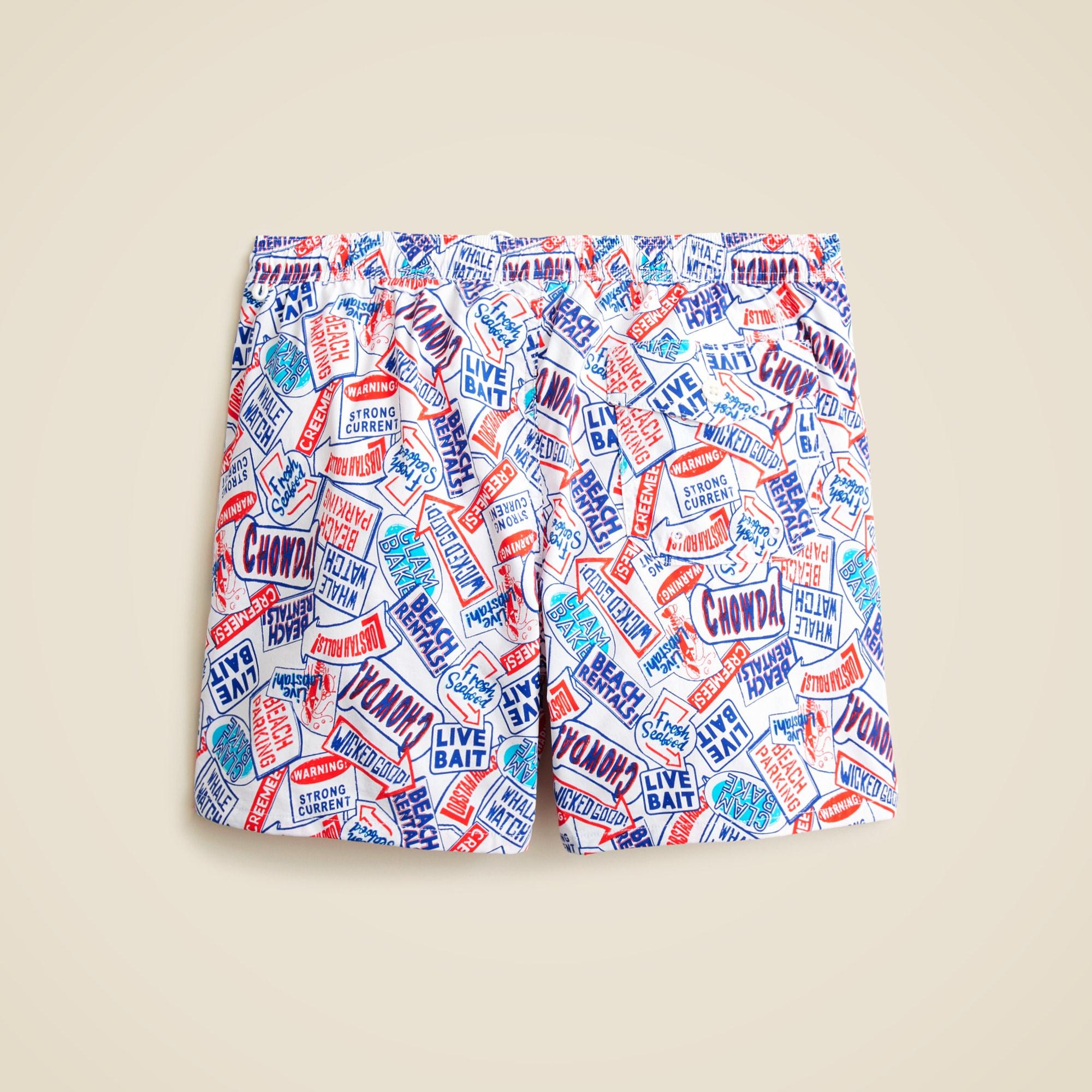 6'' stretch swim trunk in print with ECONYL® nylon Product Image