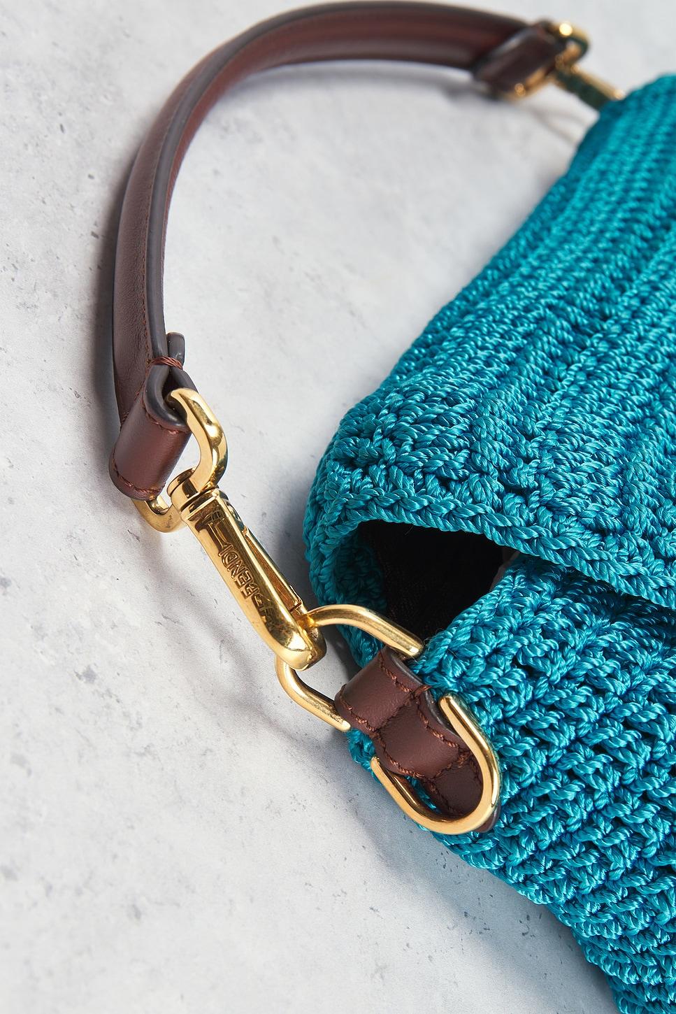 Fendi Raffia Crochet Baguette Shoulder Bag FWRD Renew Product Image