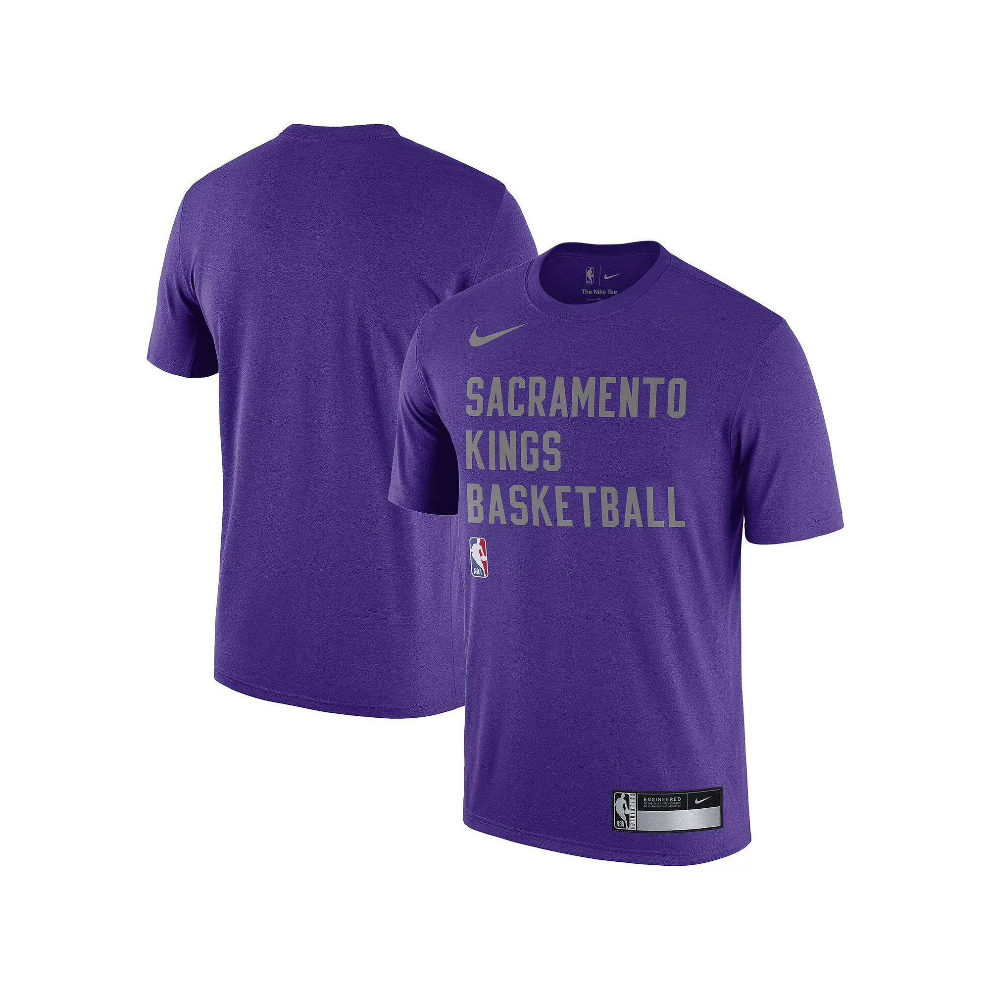 Men's Nike Purple Sacramento Kings 2023/24 Sideline Legend Performance Practice T-Shirt, Size: Large, Kng Purple Product Image