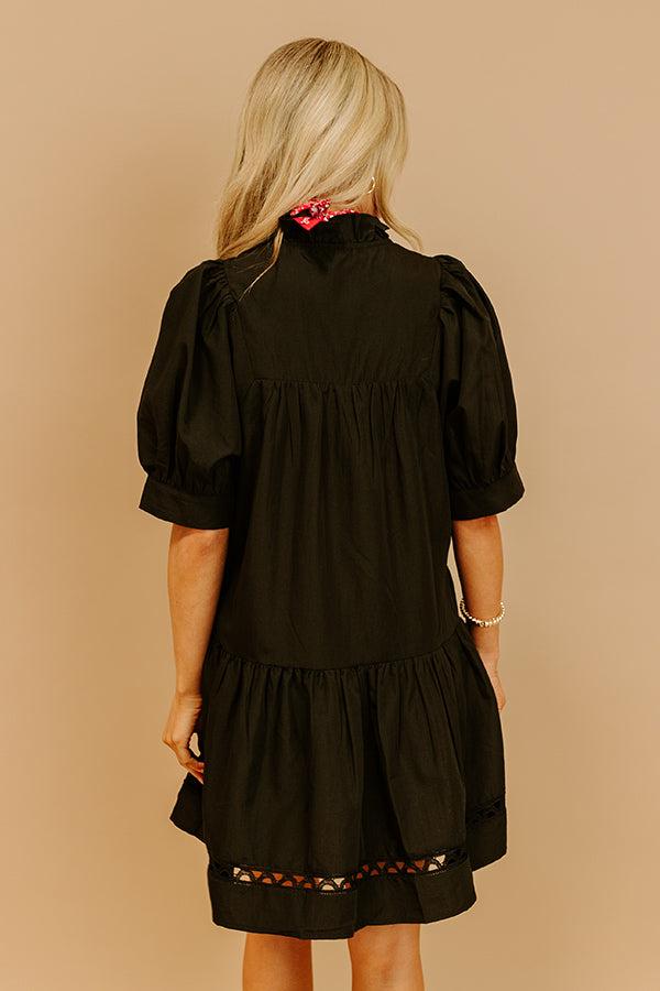 Wisteria And Wine Mini Dress in Black Product Image