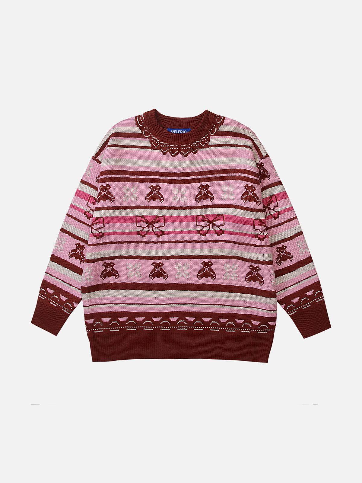 Aelfric Eden Bow Fair Isle Sweater Product Image