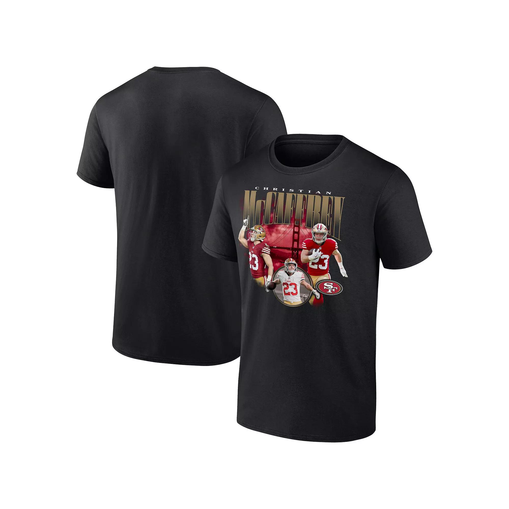 Men's Fanatics Christian McCaffrey Black San Francisco 49ers Notorious Player Graphic T-Shirt,  Product Image