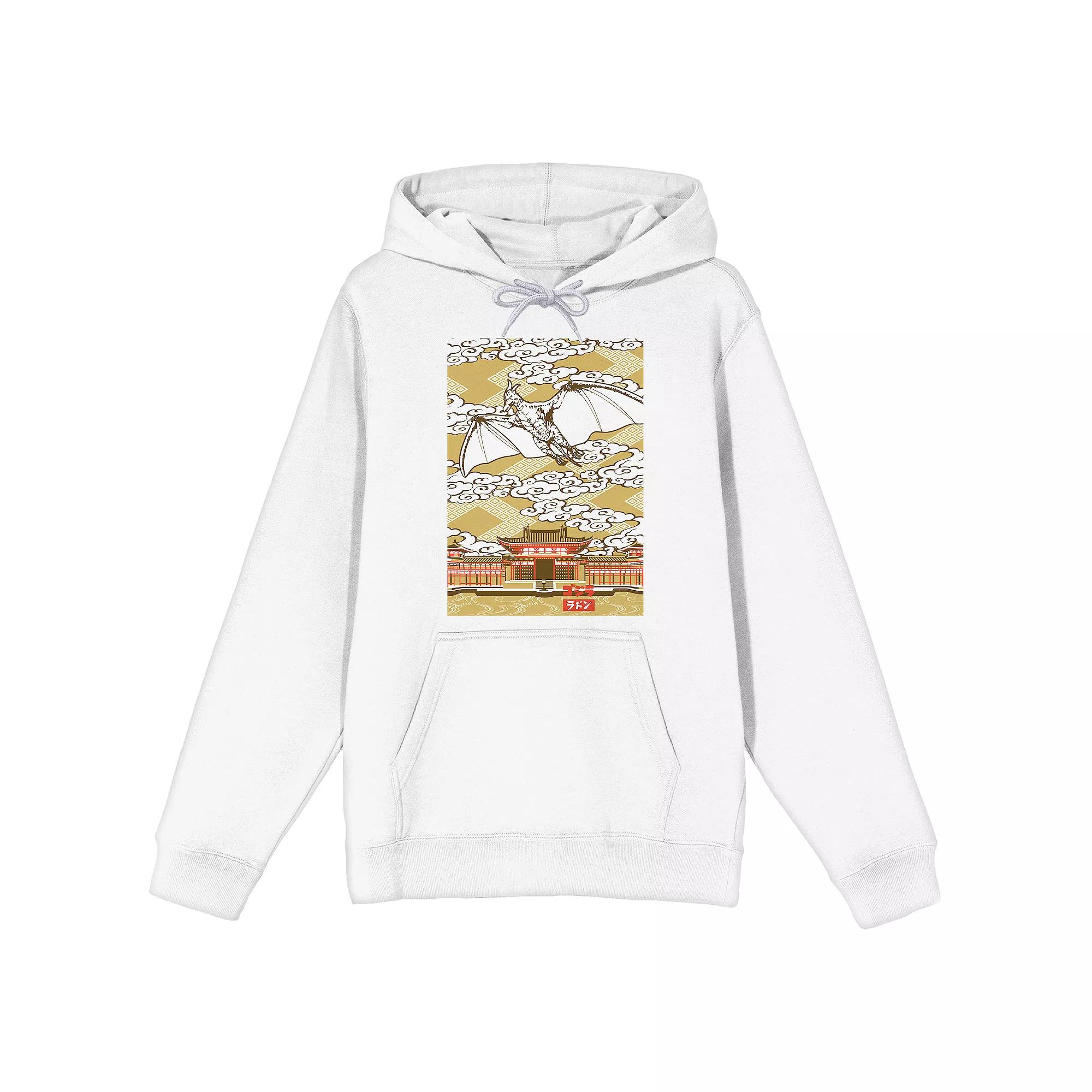 Men's Godzilla Rodan Flying Graphic Hoodie,  Product Image