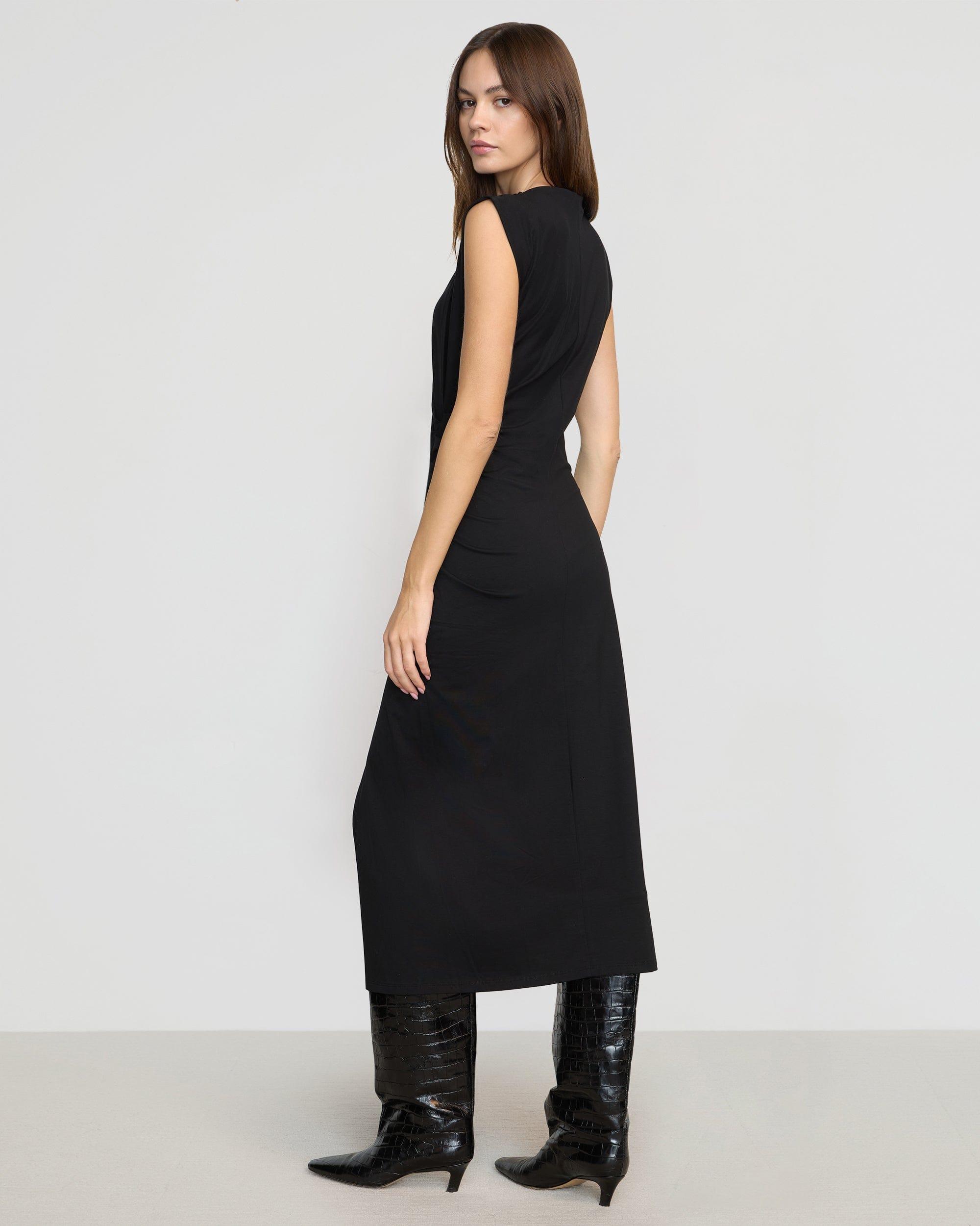 Khelan Sculpted Ruched-Waist Dress Product Image