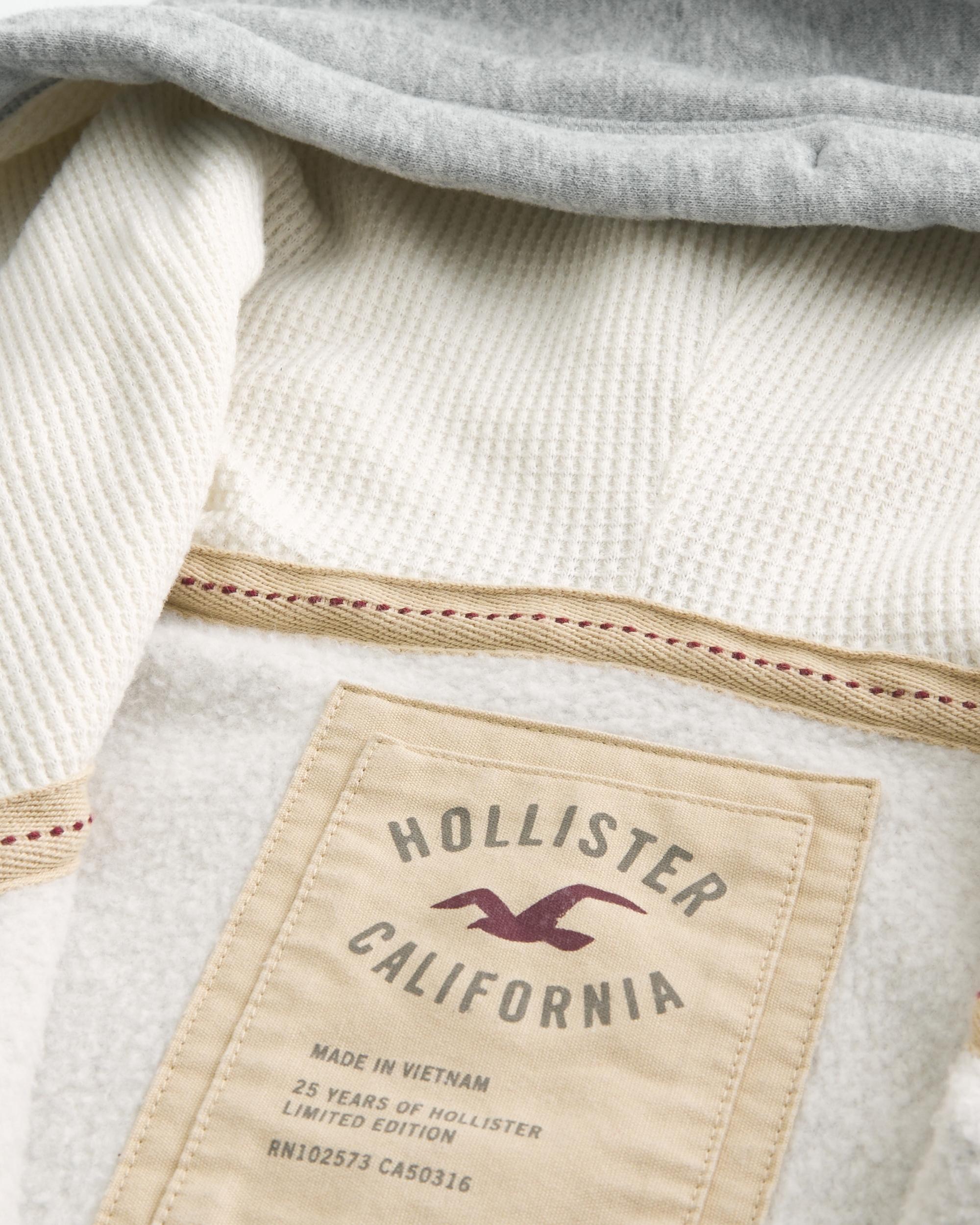 Waffle-Lined Newport Beach Graphic Zip-Up Hoodie Product Image