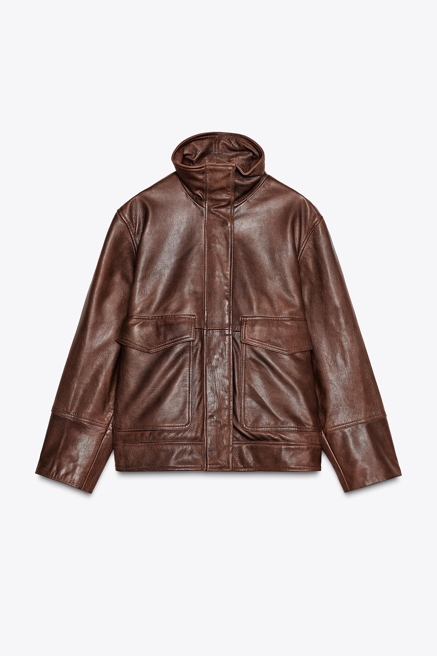 ZW COLLECTION LIMITED EDITION 100% LEATHER BOMBER JACKET Product Image