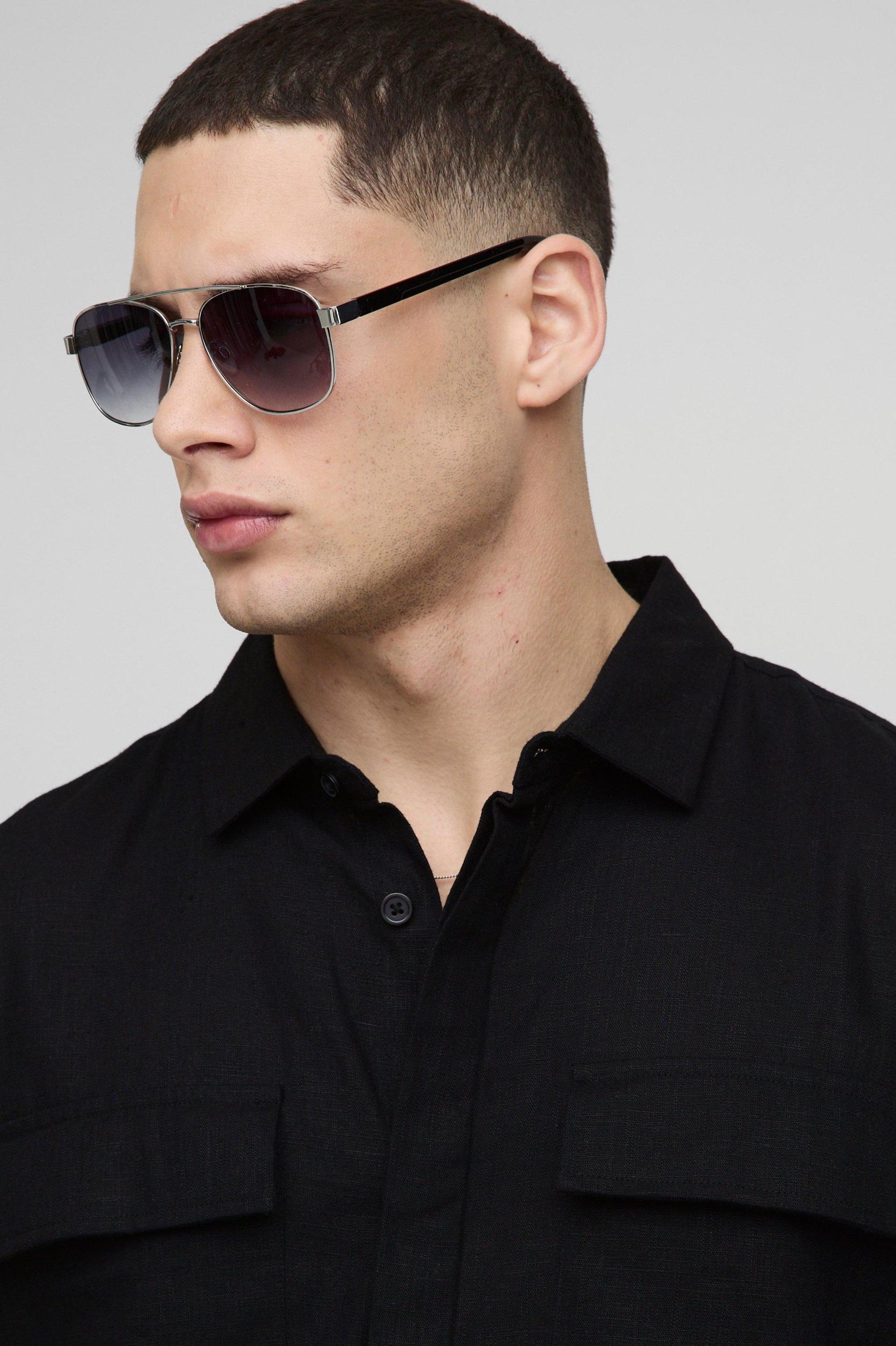 Heavyweight Linen Blend Regular Concealed Placket Cargo Shirt Jacket | boohooMAN USA Product Image