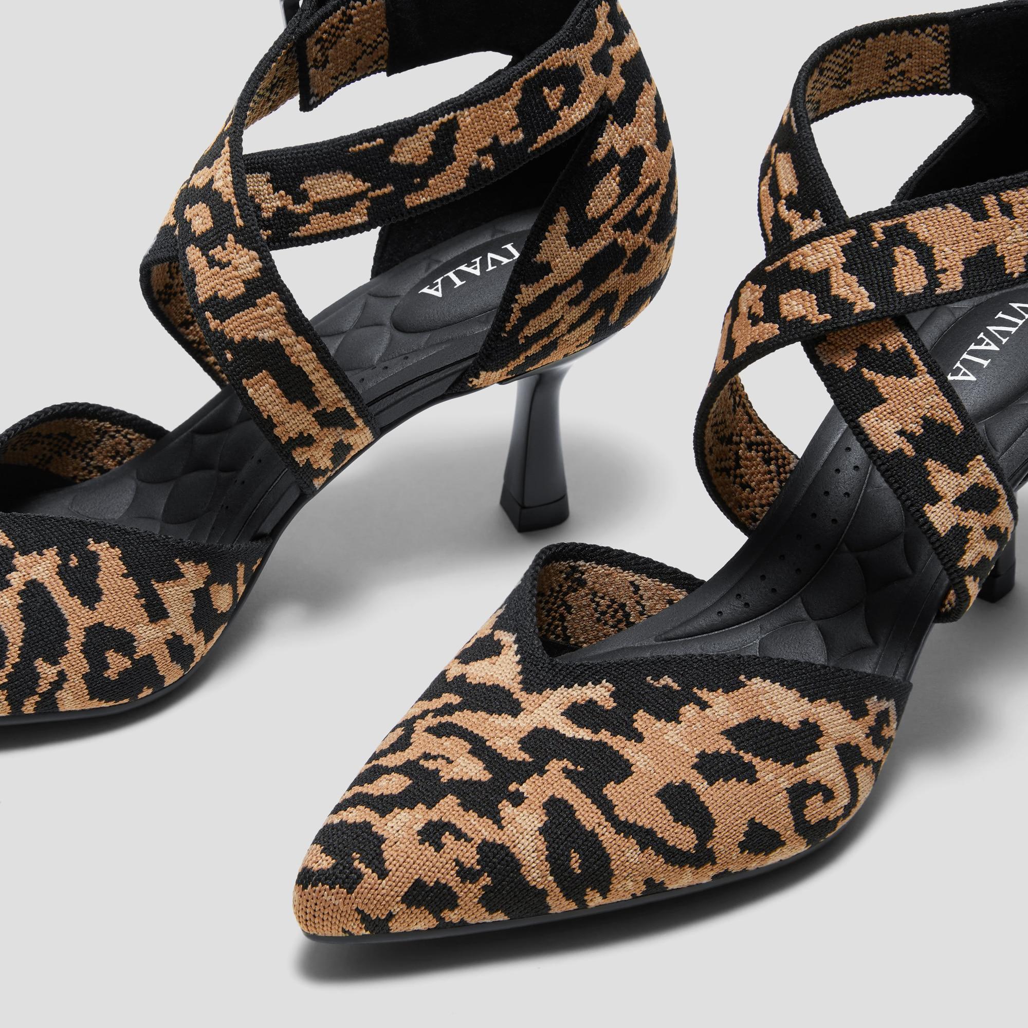 Pointed-Toe Cross-Strap Stilettos (Anabelle) Product Image