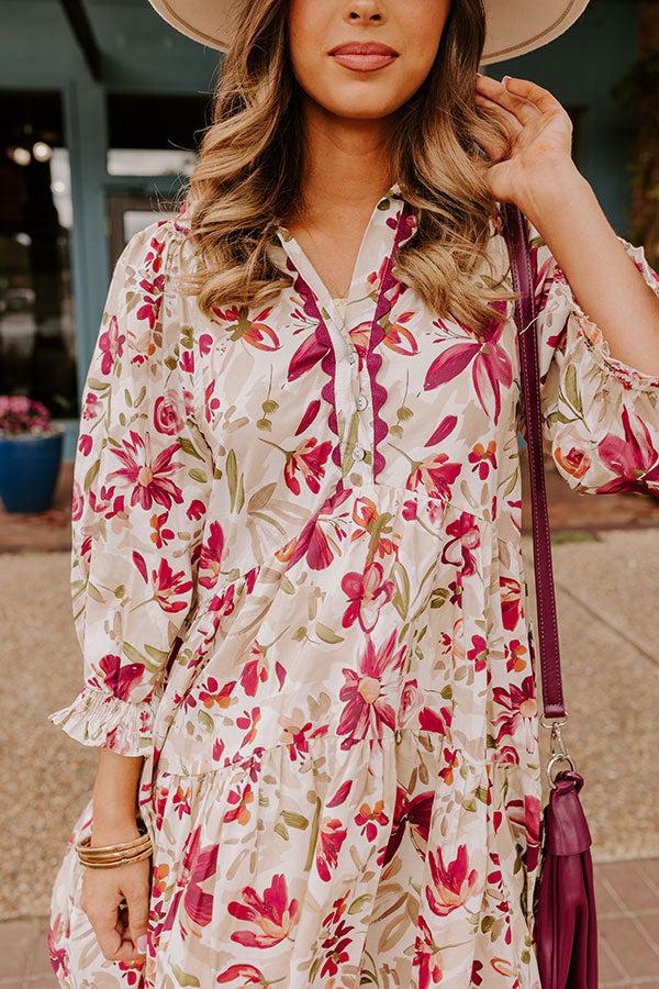 Sangria Sippin' Floral Mini Dress Product Image