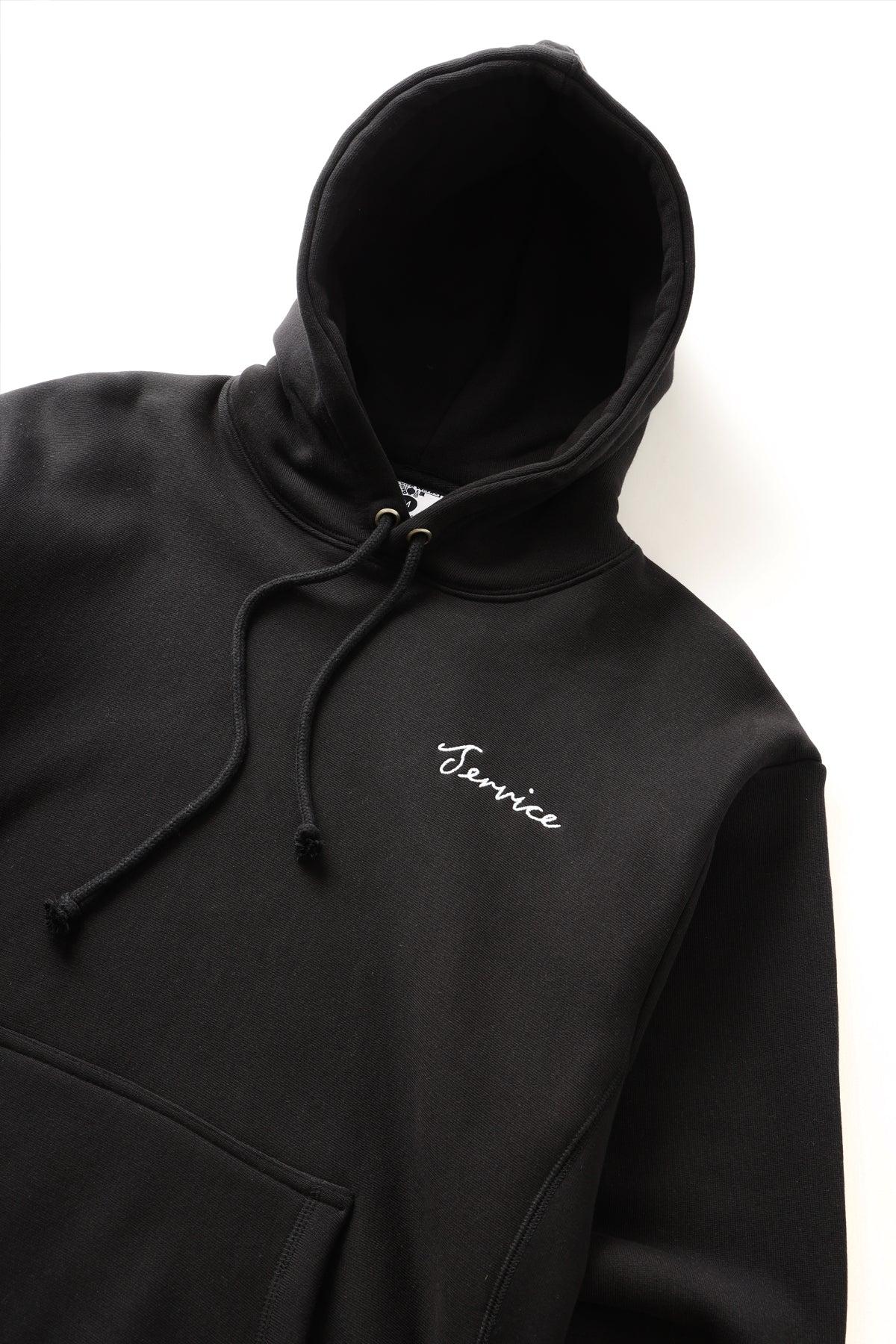 Service Works - Script Logo Hoodie - Black Product Image