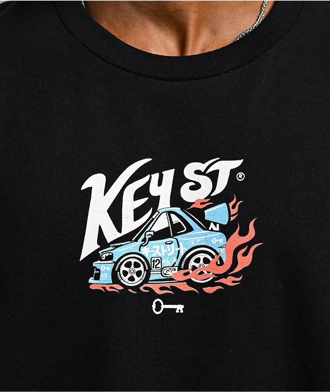 Key Street Racing Team Black T-Shirt Product Image