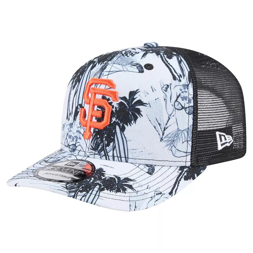 Men's New Era Black San Francisco Giants Hula Trucker 9SEVENTY Adjustable Hat Product Image