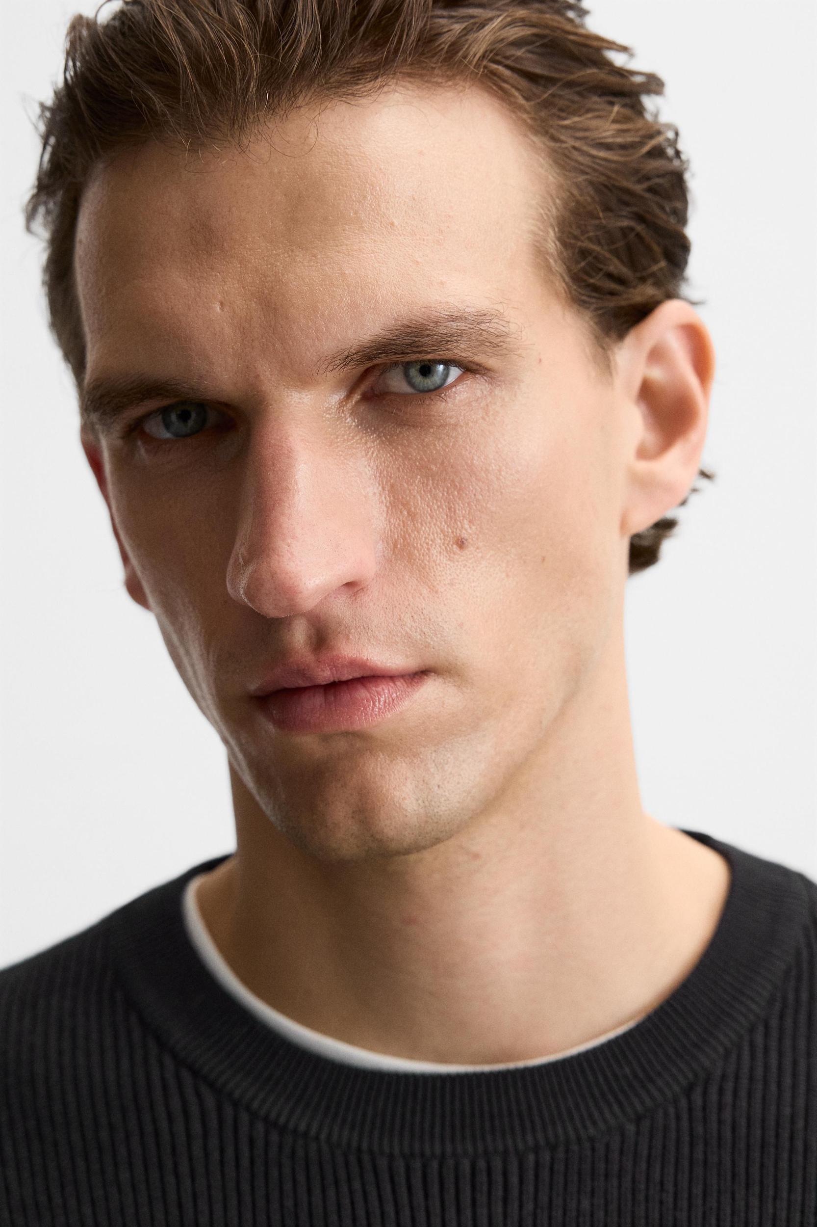 BASIC PURL KNIT SWEATER Product Image