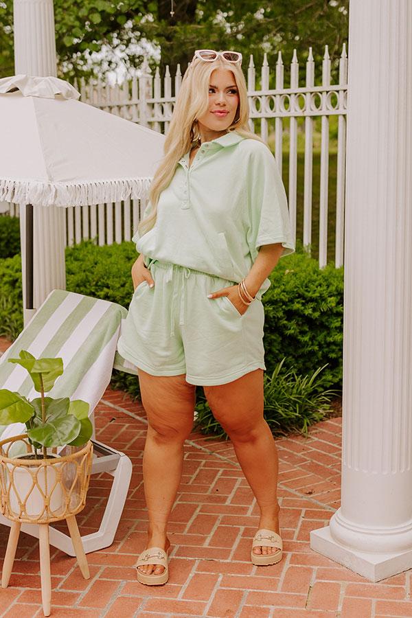 Casual Ease Sweatshirt in Mint Curves Product Image