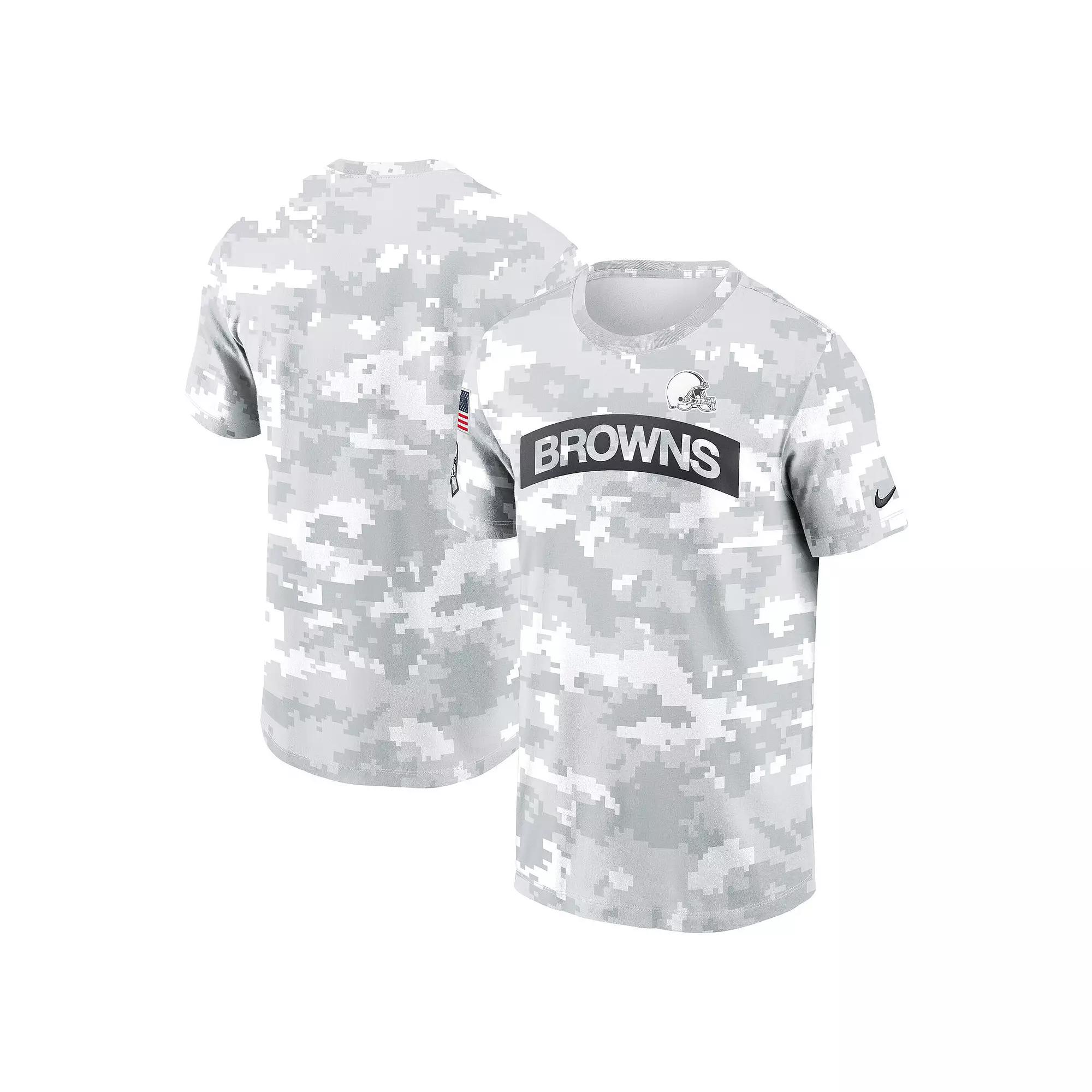 Men's Nike Arctic Camo Cleveland Browns 2024 Salute To Service Performance T-Shirt, Size: Small, Team Product Image