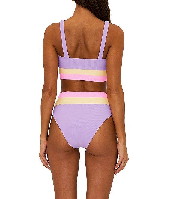 Beach Riot Heidi Ribbed Colorblock High Waisted Swim Bottom Product Image