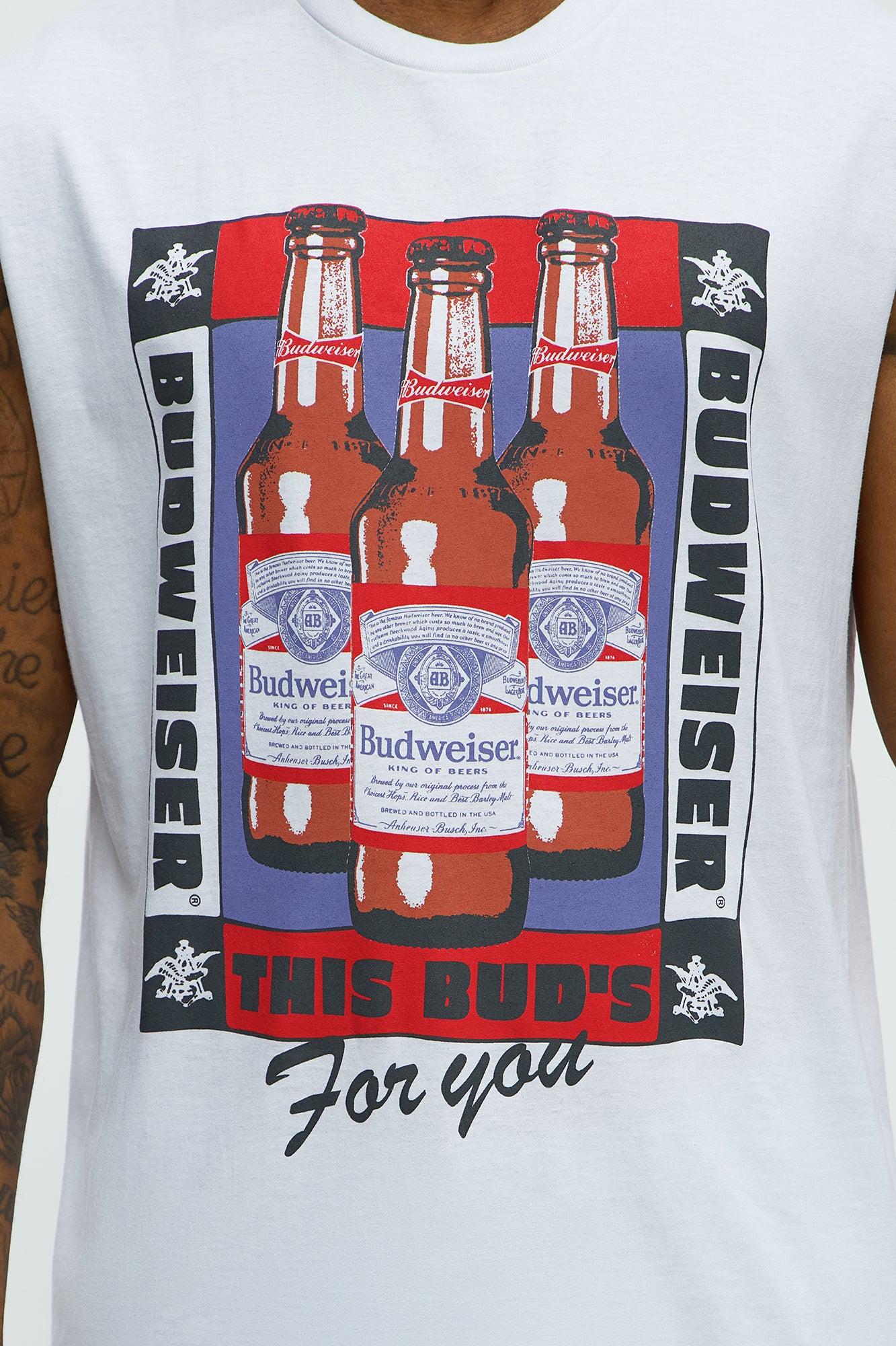 Budweiser For You Muscle Tee - White Male Product Image