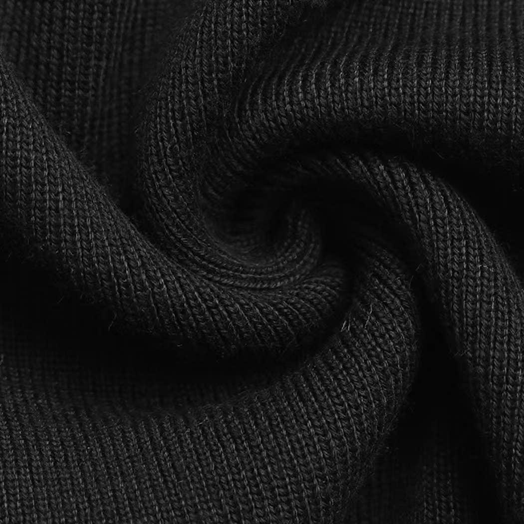 Chic Black Knit Top Wide-Leg Pants Two Piece Set Product Image