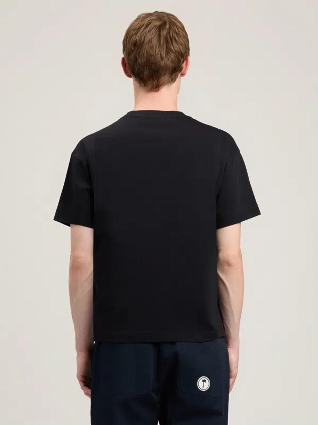 PALM ANGELS Thai Logo Cotton Graphic T-shirt In Multi Product Image