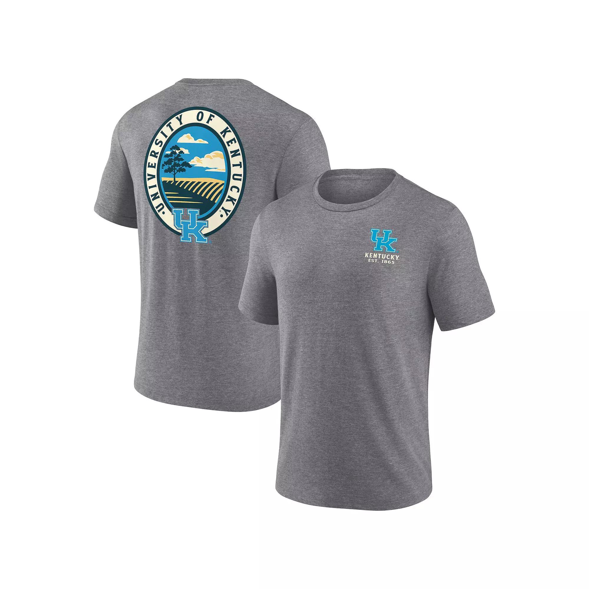 Men's Fanatics Gray Kentucky Wildcats Heritage Tri-Blend Region Outdoors T-Shirt,  Product Image
